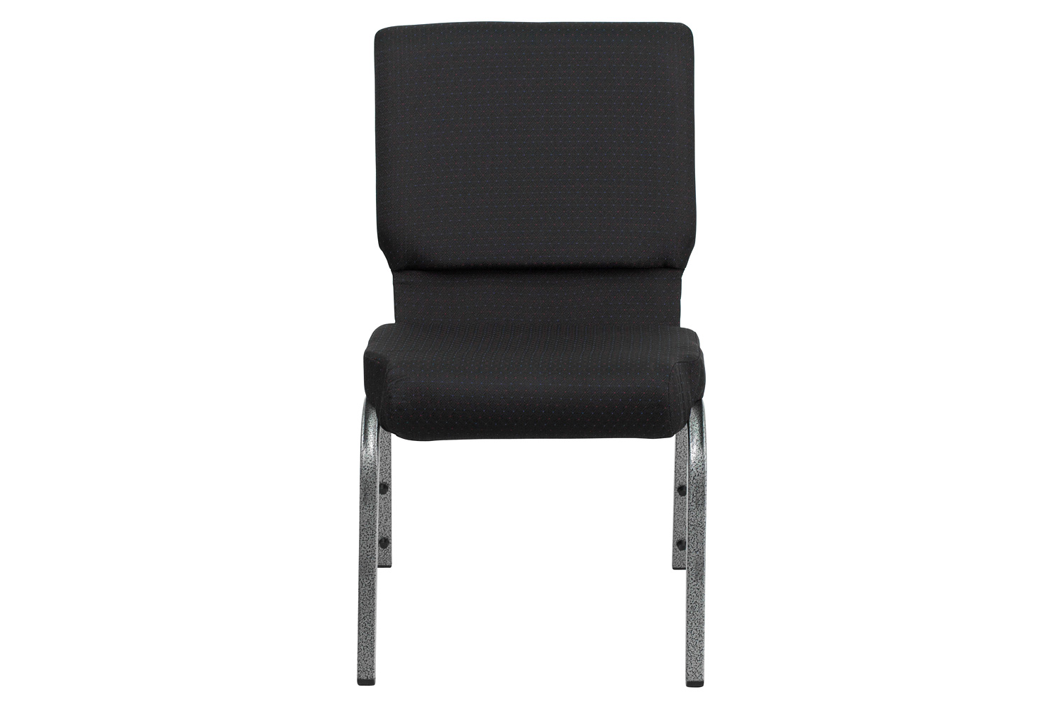 BLNK™ HERCULES Series Fabric Stacking Church Chair with Silver Vein Frame - Black Patterned