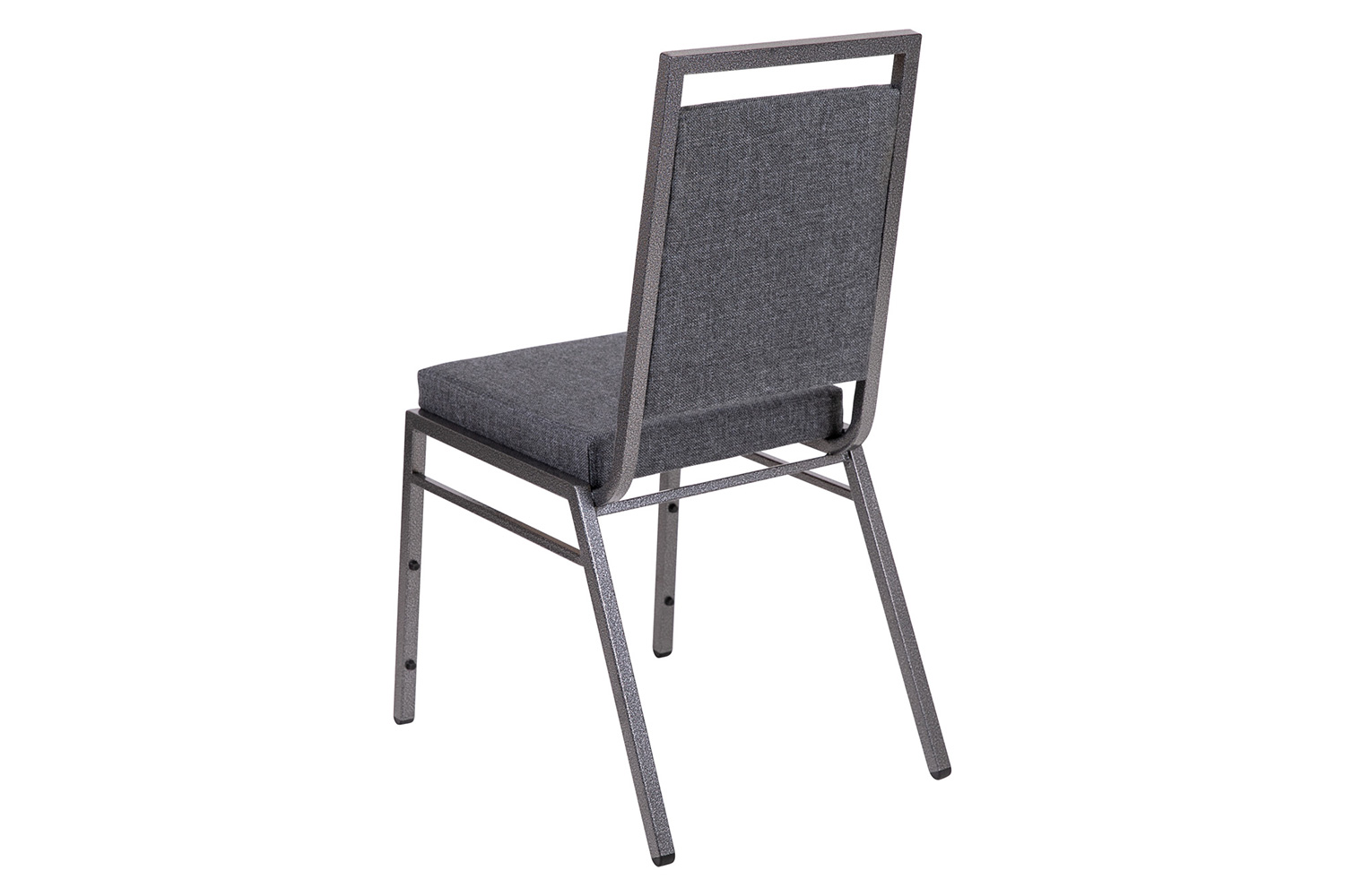 BLNK - HERCULES Series Fabric Square Back Stacking Banquet Chair with Silver Vein Frame