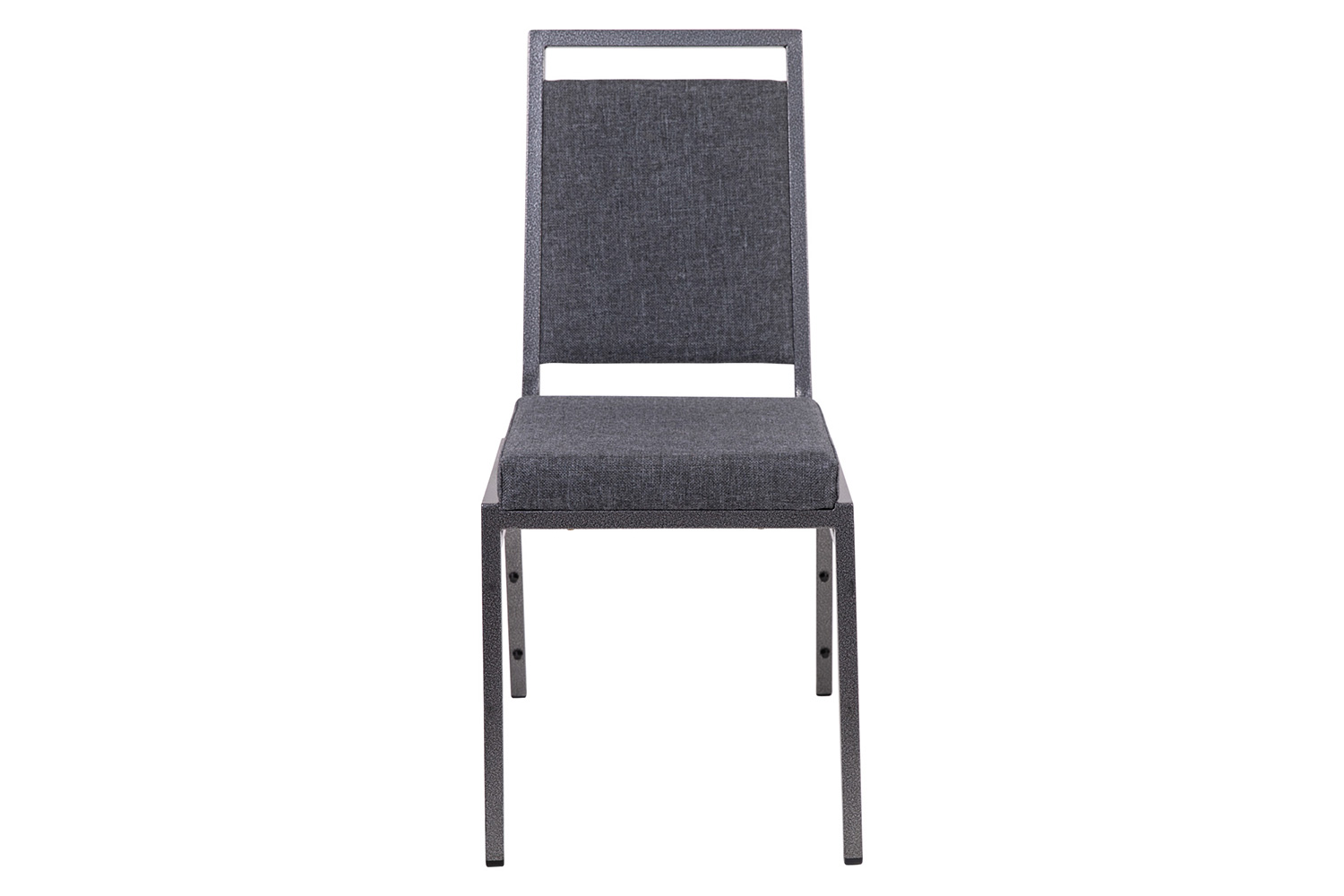 BLNK - HERCULES Series Fabric Square Back Stacking Banquet Chair with Silver Vein Frame