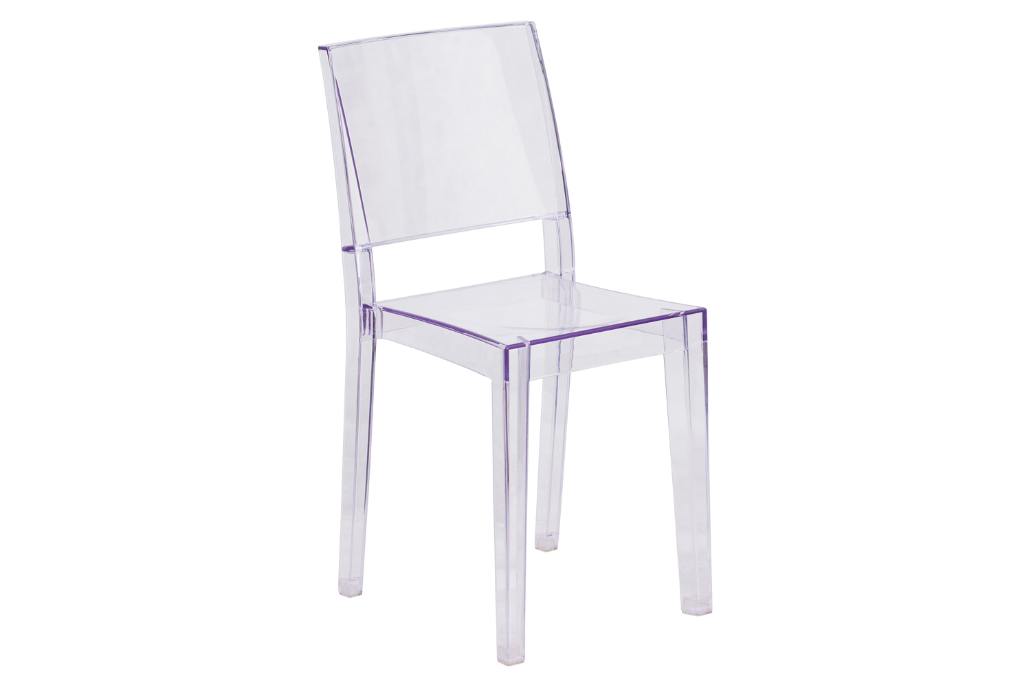 BLNK - Phantom Series Transparent Stacking Side Chair