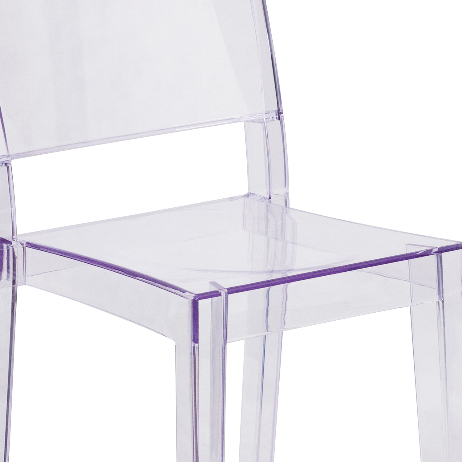 BLNK - Phantom Series Transparent Stacking Side Chair