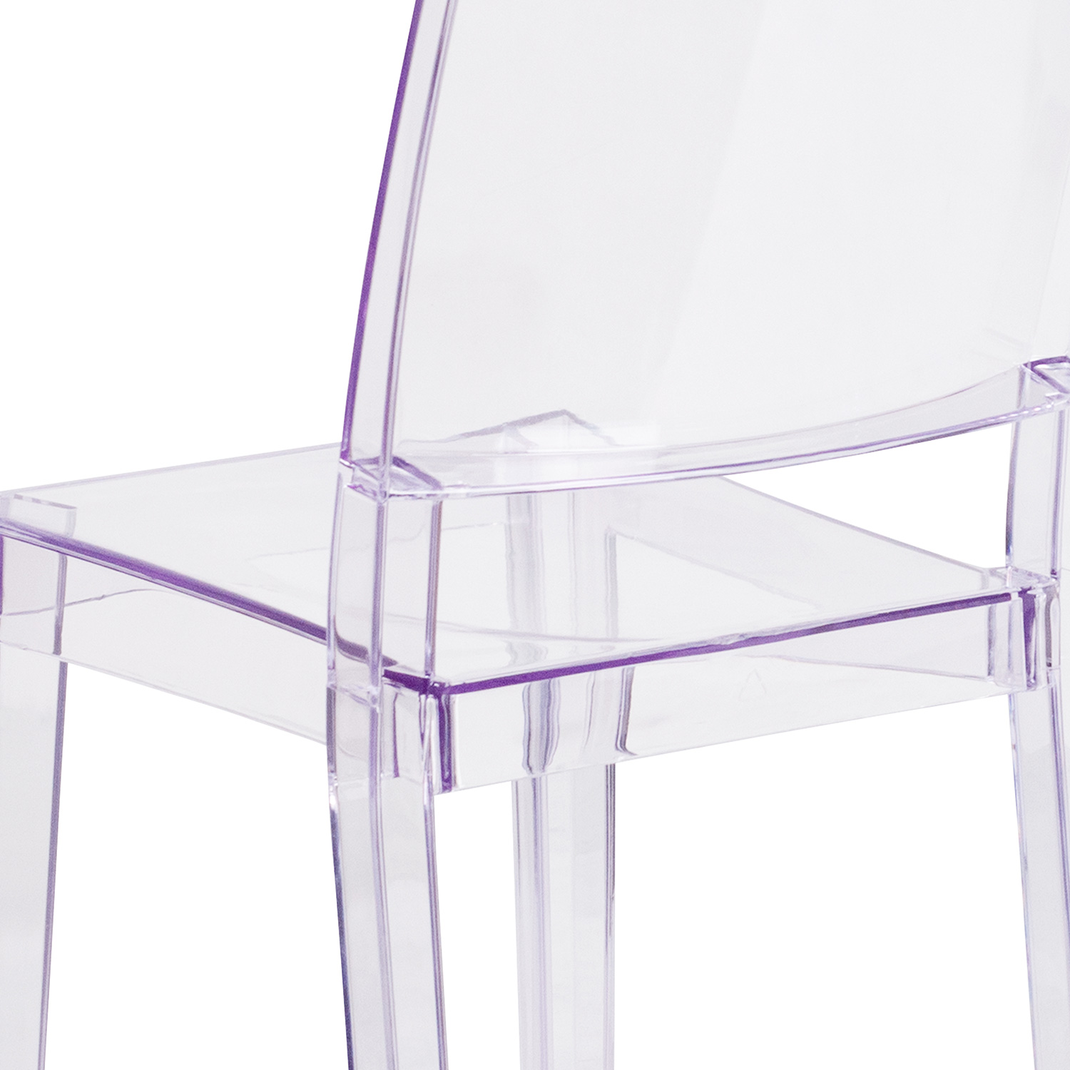 BLNK - Phantom Series Transparent Stacking Side Chair