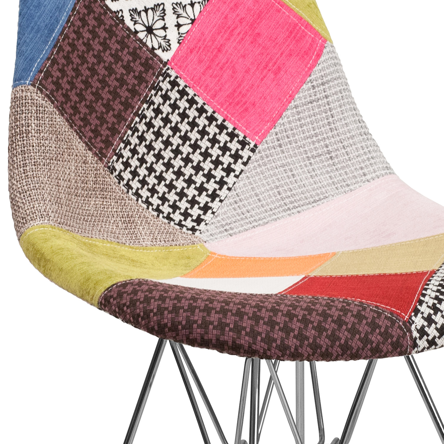 BLNK - Elon Series Fabric Chair with Chrome Base