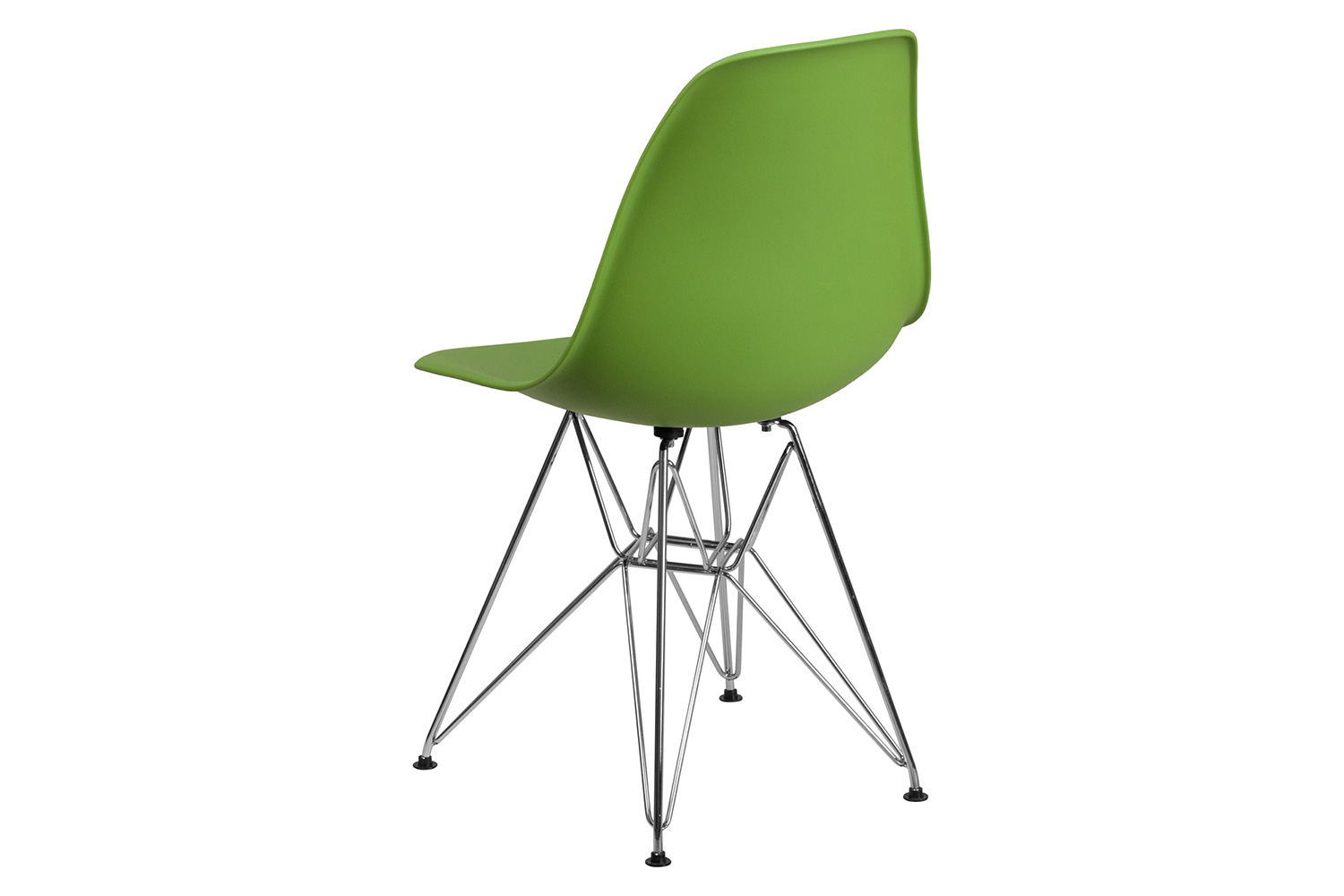 BLNK Elon Series Plastic Chair with Chrome Base - Green