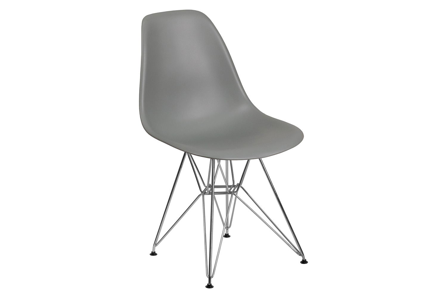 BLNK™ Elon Series Plastic Chair with Chrome Base - Moss Gray