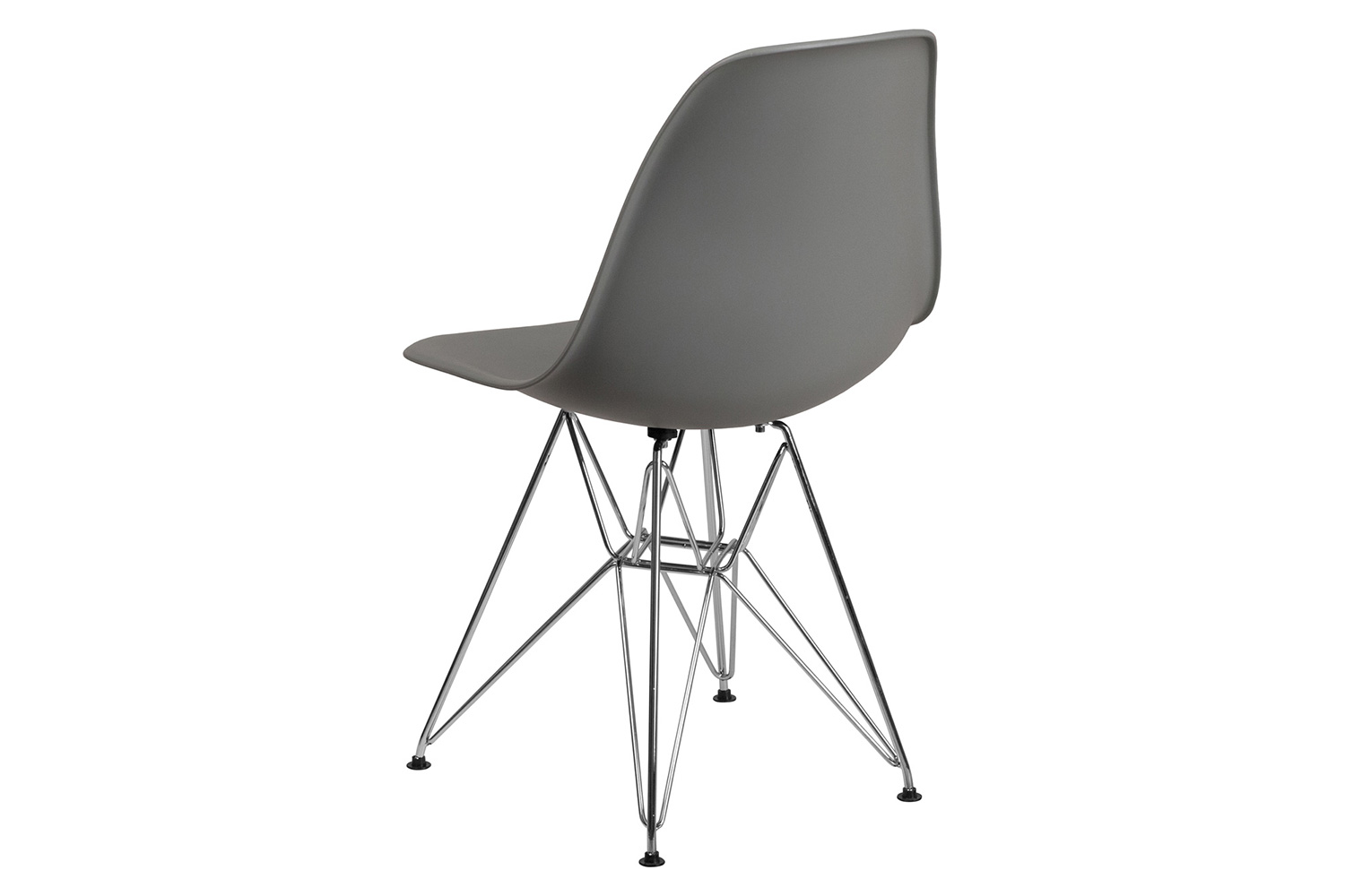 BLNK™ Elon Series Plastic Chair with Chrome Base - Moss Gray