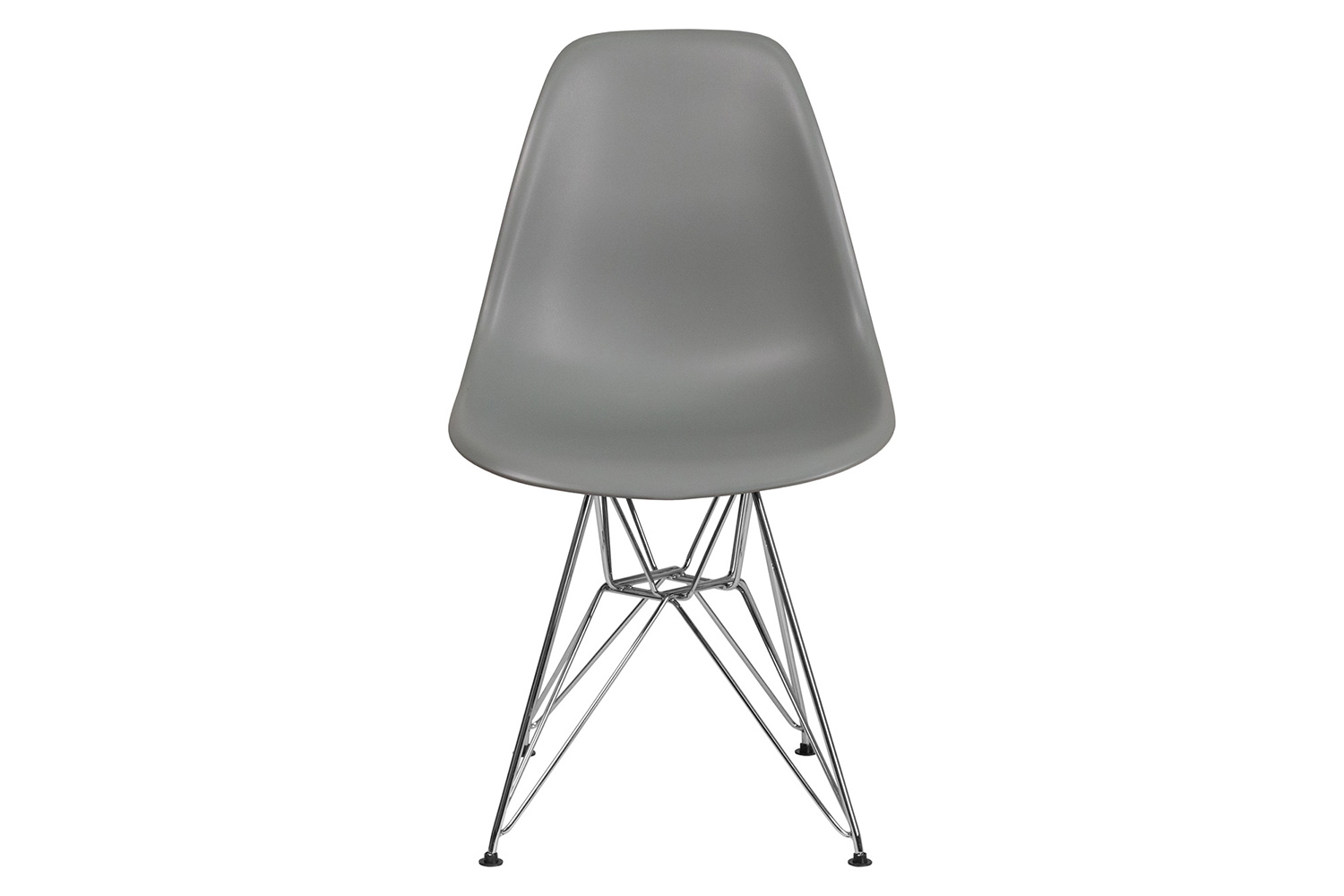 BLNK™ Elon Series Plastic Chair with Chrome Base - Moss Gray