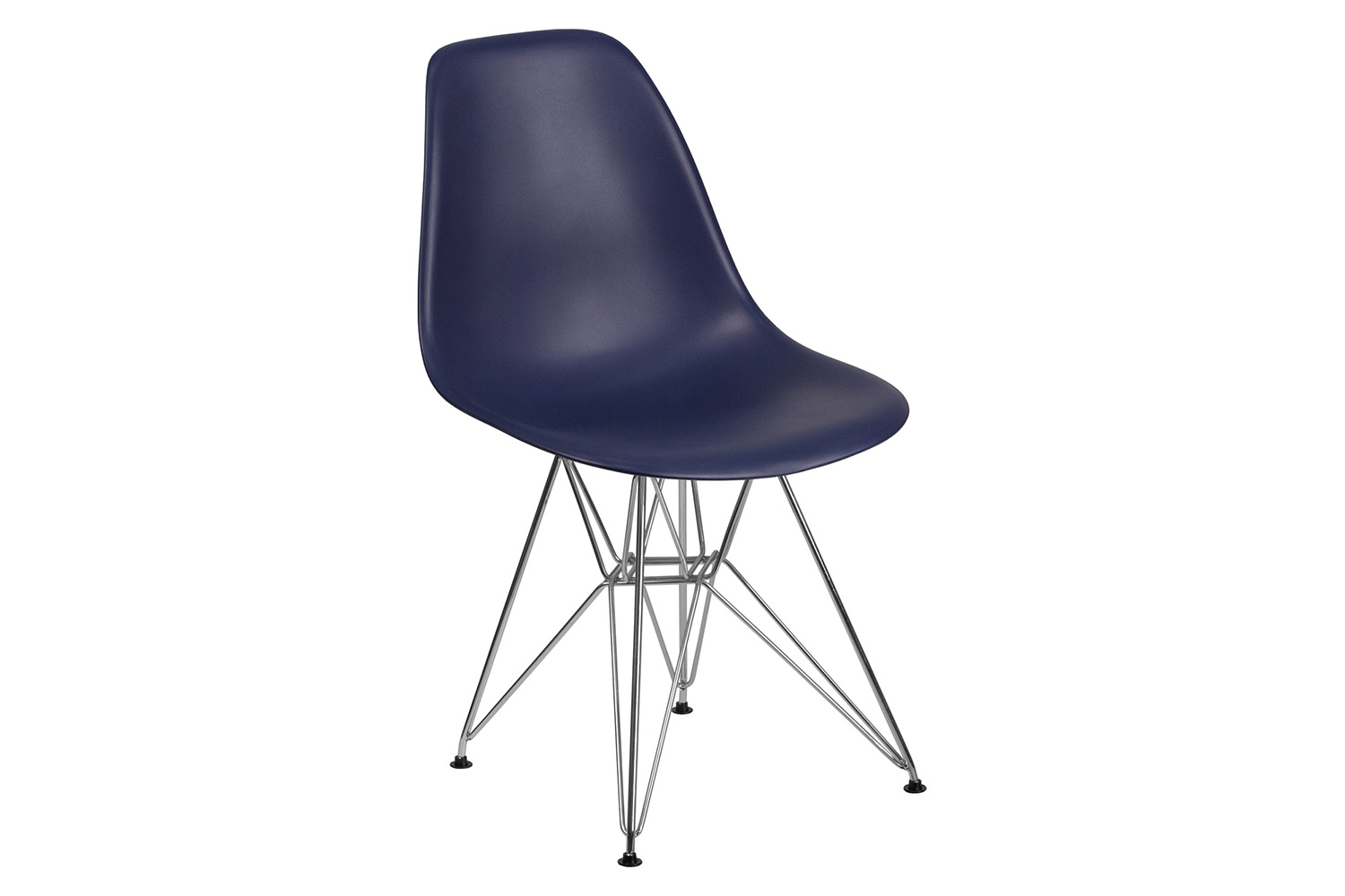 BLNK™ Elon Series Plastic Chair with Chrome Base - Navy