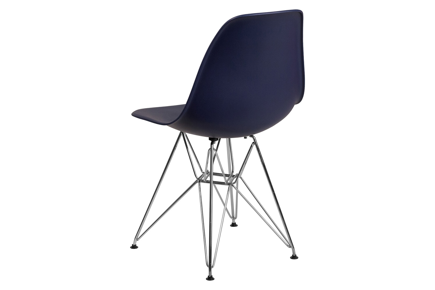 BLNK™ Elon Series Plastic Chair with Chrome Base - Navy