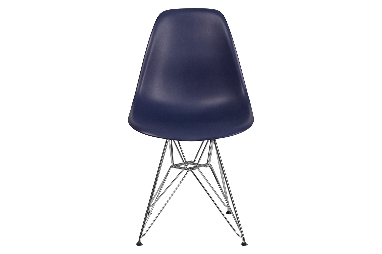 BLNK™ Elon Series Plastic Chair with Chrome Base - Navy