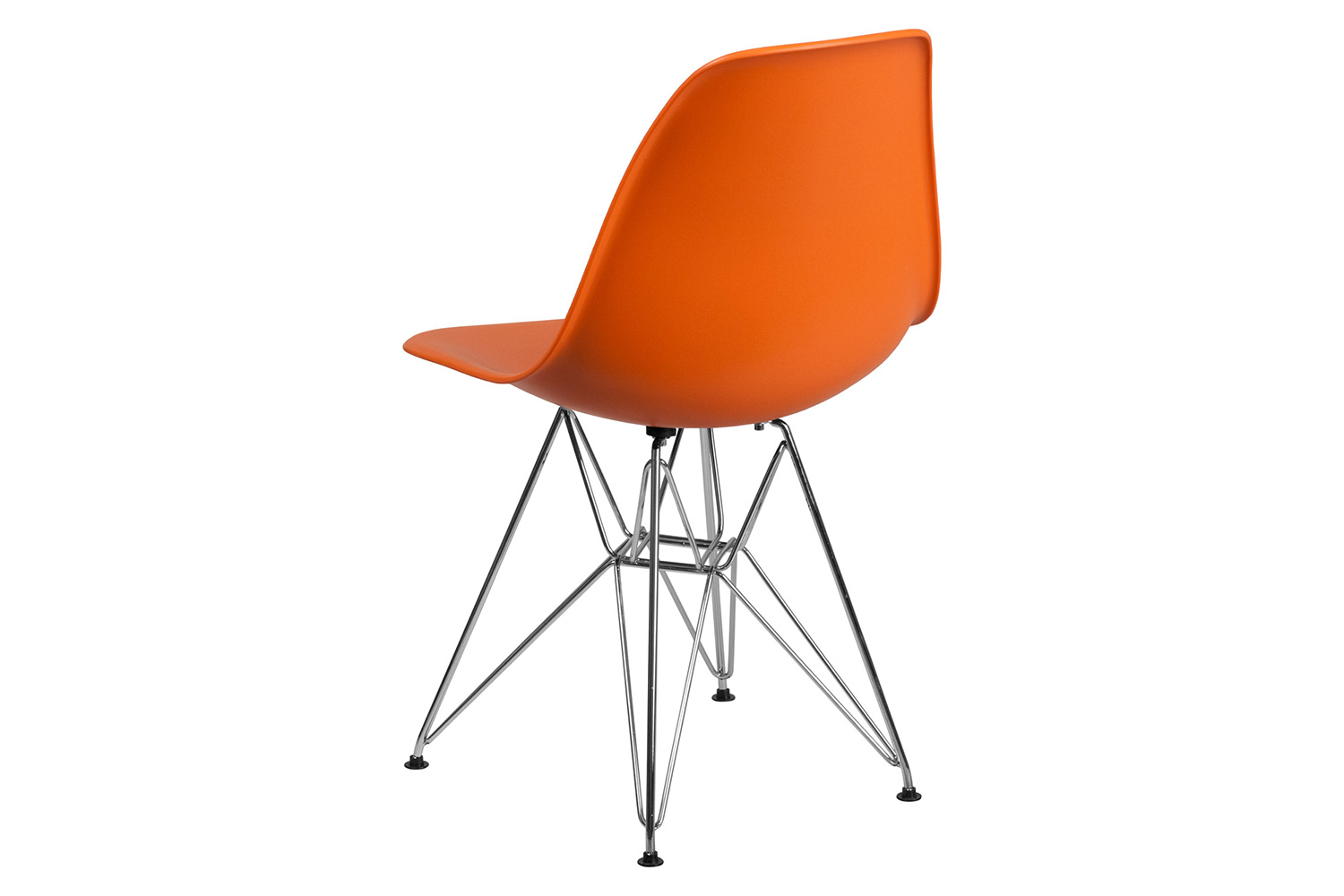 BLNK™ Elon Series Plastic Chair with Chrome Base - Orange