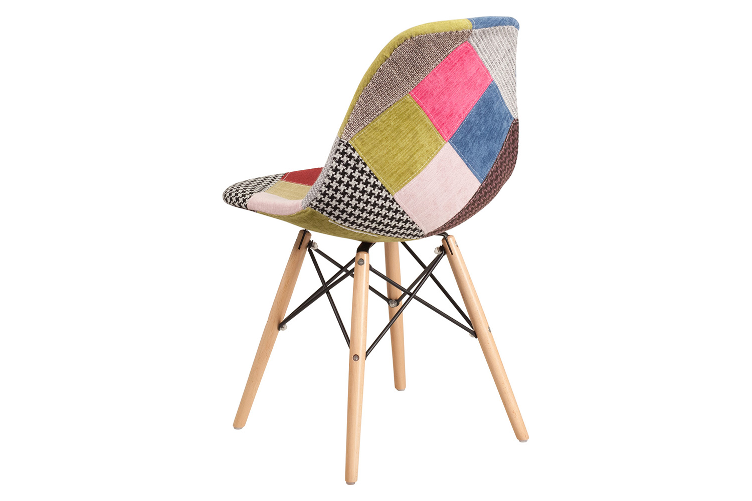 BLNK™ Elon Series Fabric Chair with Wooden Legs - Milan Patchwork