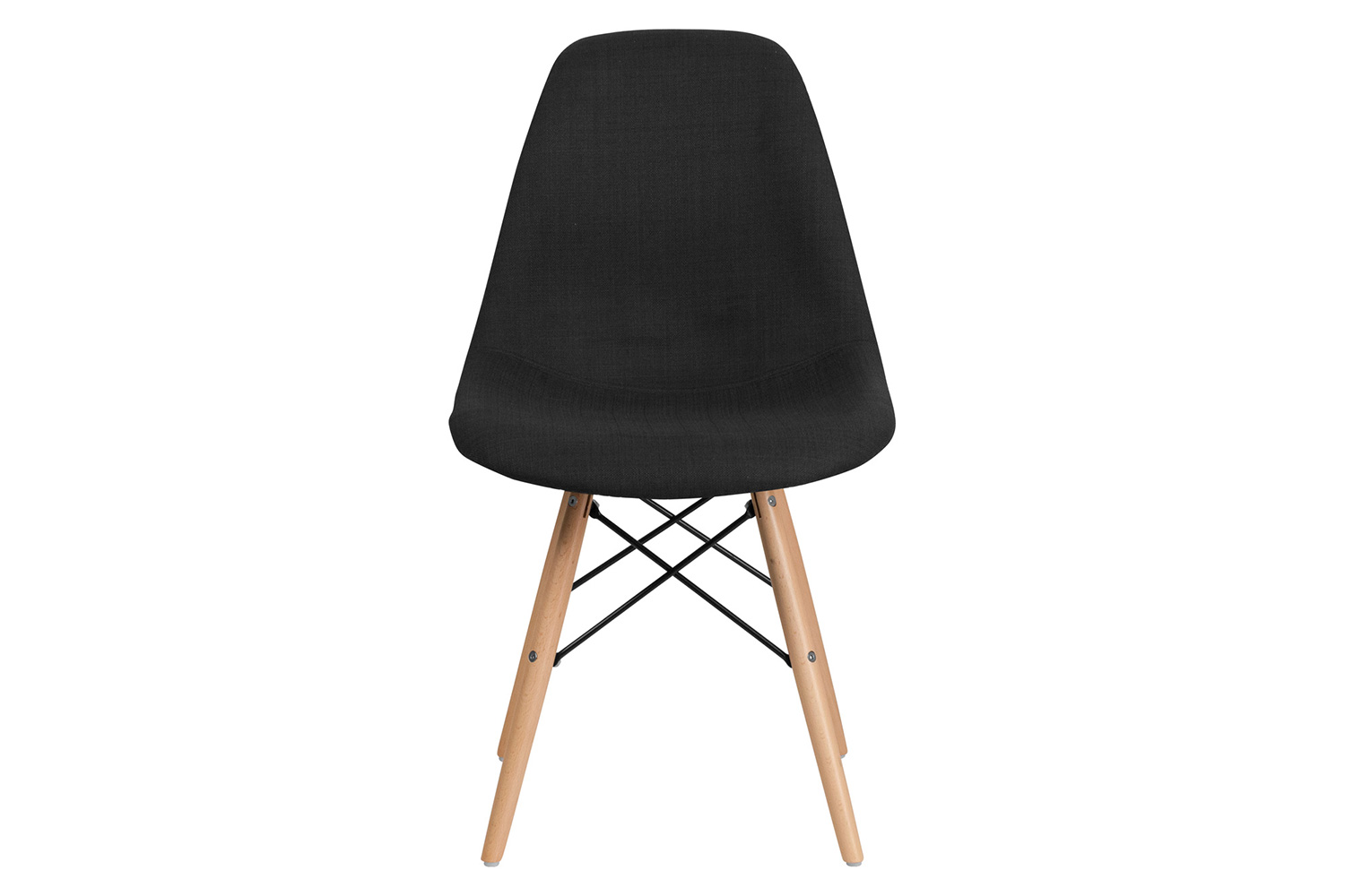 BLNK™ Elon Series Fabric Chair with Wooden Legs - Genoa Black