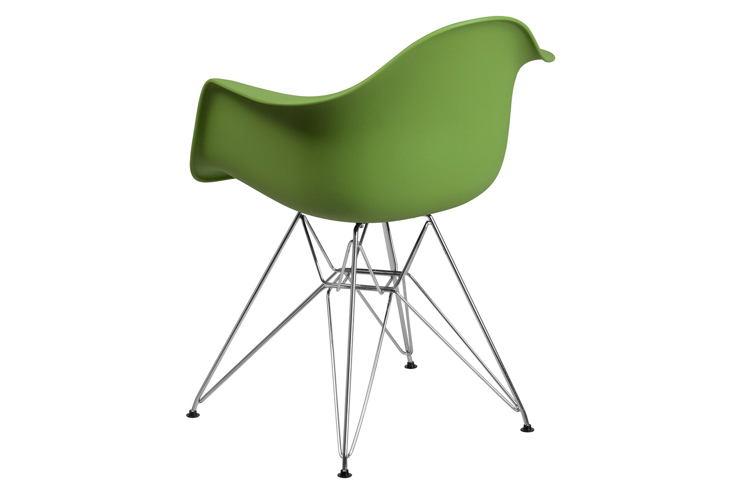 BLNK Alonza Series Plastic Chair with Chrome Base - Green