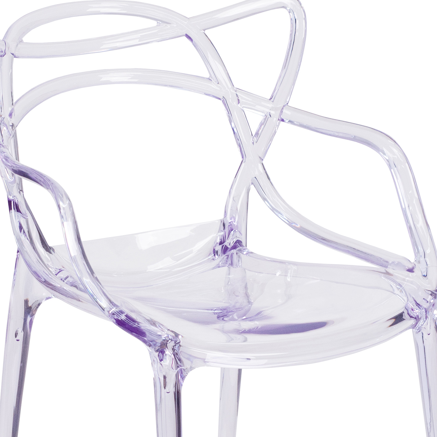 BLNK - Nesting Series Transparent Stacking Side Chair