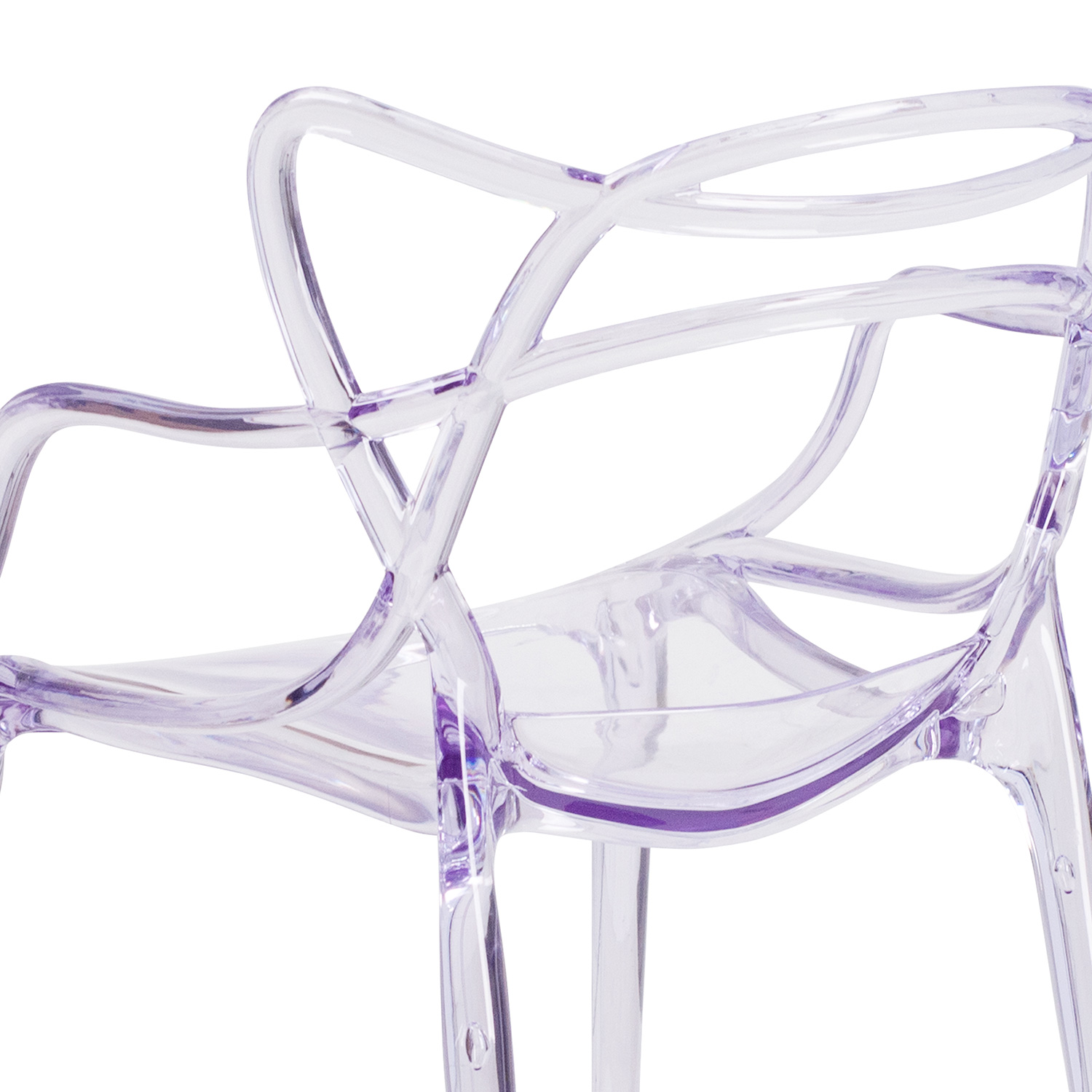 BLNK - Nesting Series Transparent Stacking Side Chair