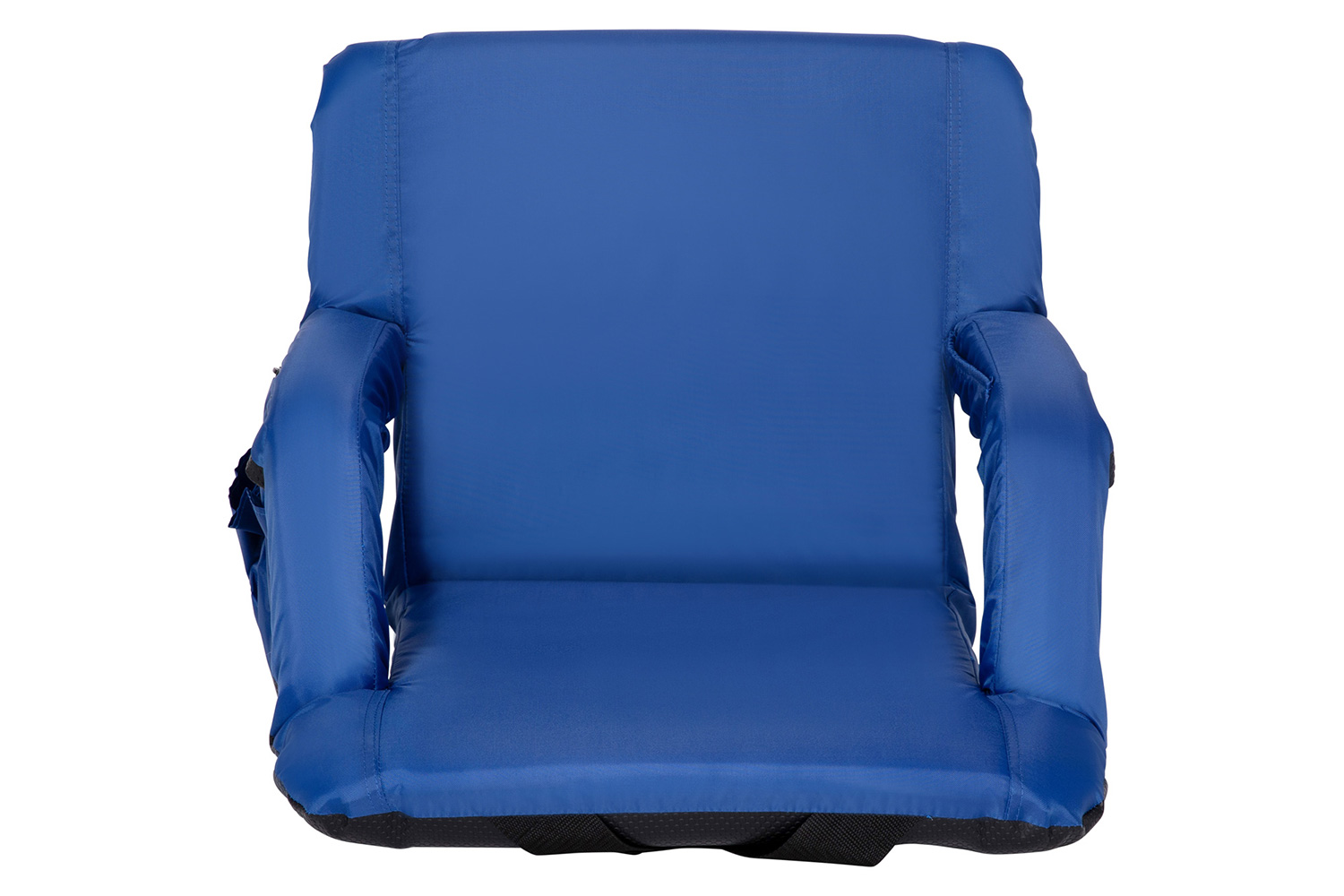 BLNK Malta Portable Lightweight Reclining Stadium Chairs with Armrests, Padded Back and Seat Set of 2 - Blue