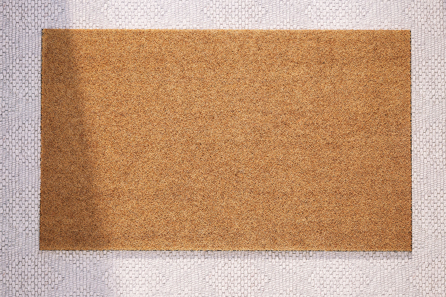 BLNK Harbold Coir Indoor-Outdoor Solid Doormat with Non-Slip Backing - Natural