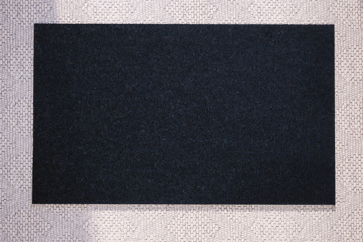 BLNK Harbold Coir Indoor-Outdoor Solid Doormat with Non-Slip Backing - Navy