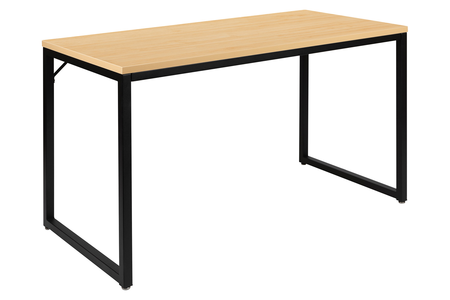 BLNK Tiverton Commercial Industrial Modern Office Computer Desk - Maple/Black