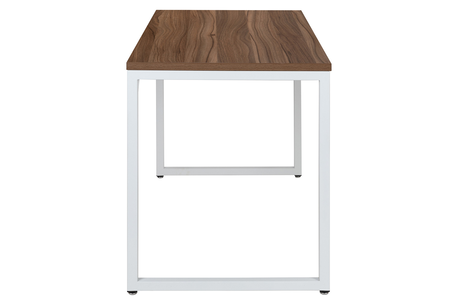 BLNK Tiverton Commercial Industrial Modern Office Computer Desk - Walnut/White