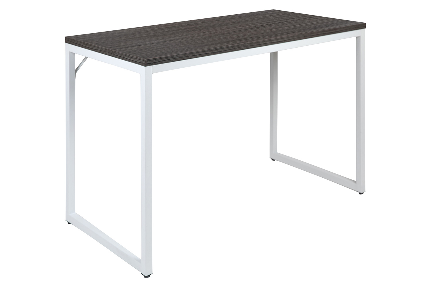 BLNK Tiverton Commercial Industrial Modern Office Computer Desk - Rustic Gray/White