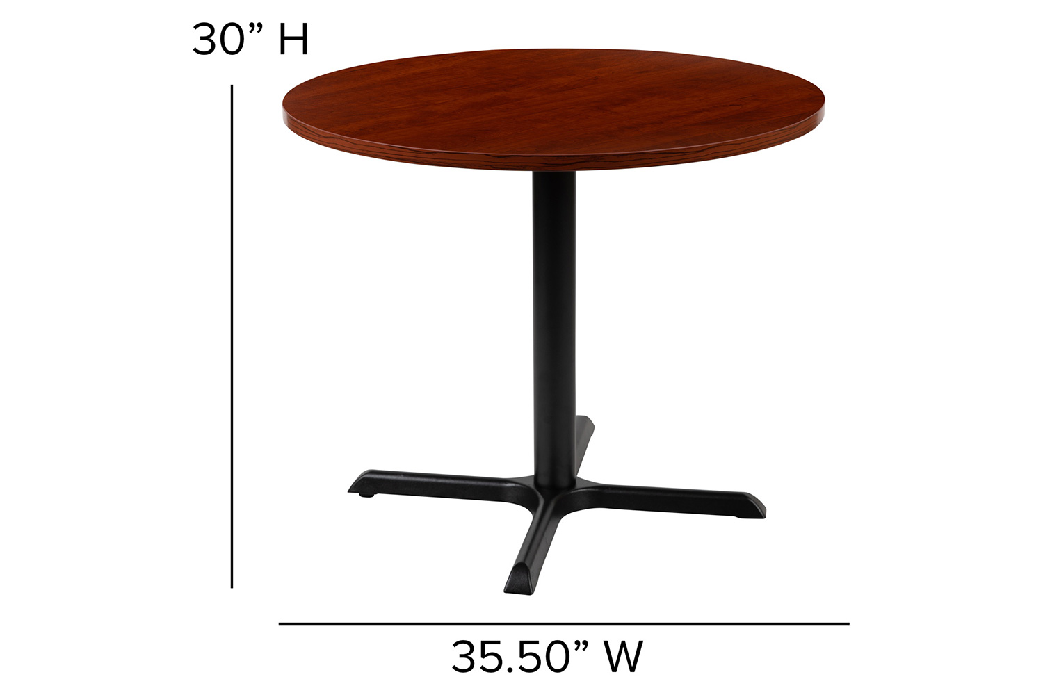 BLNK Chapman Round Multi-Purpose Conference Table - Cherry