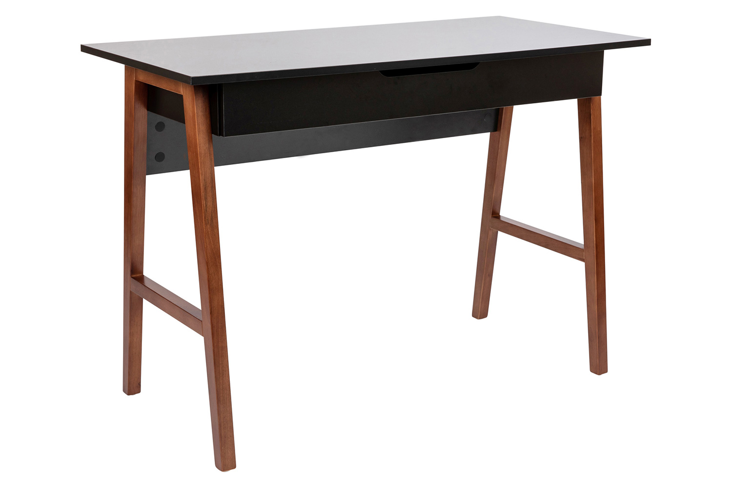 BLNK Darla Home Office Writing Computer Desk with Drawer - Black/Walnut