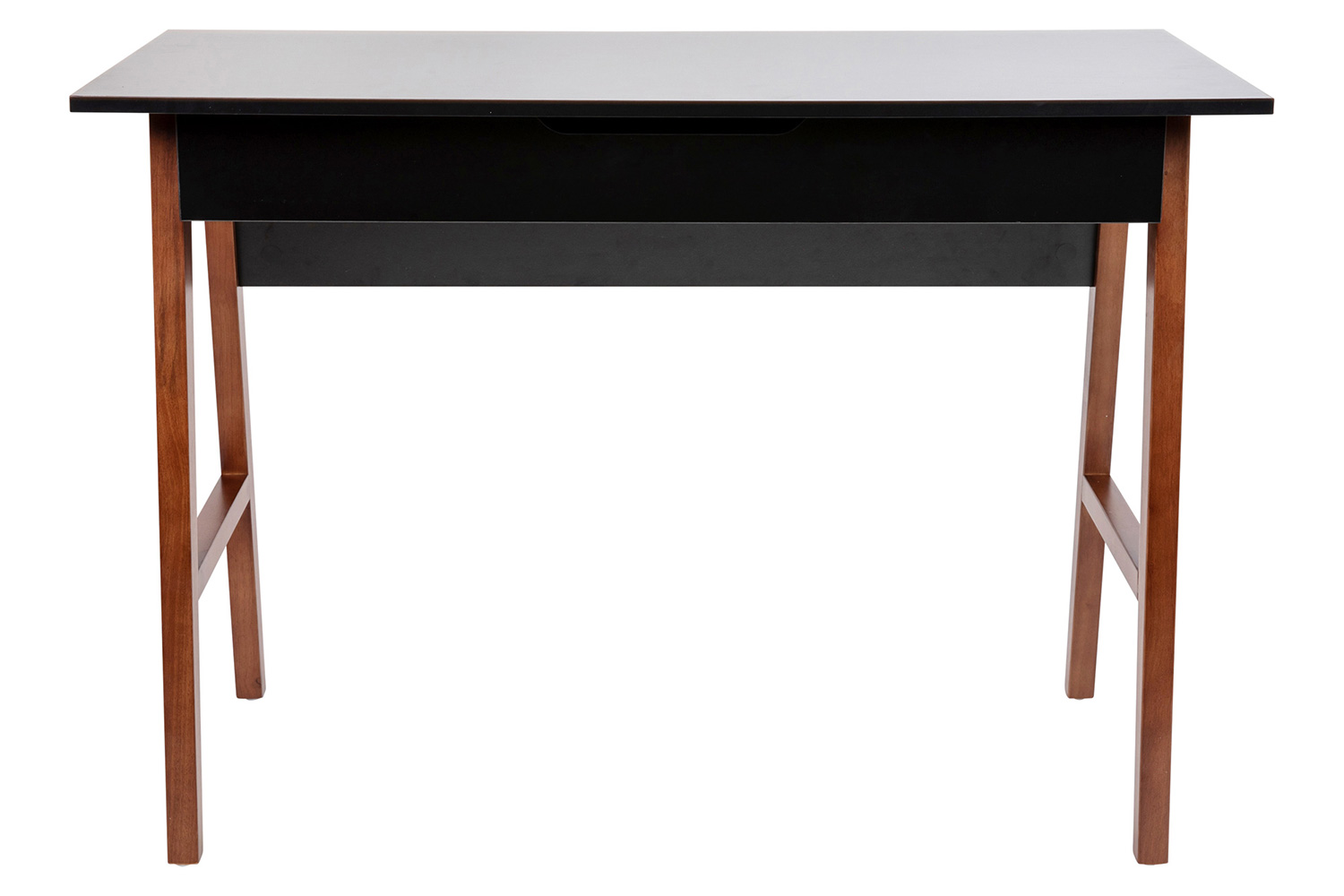 BLNK Darla Home Office Writing Computer Desk with Drawer - Black/Walnut