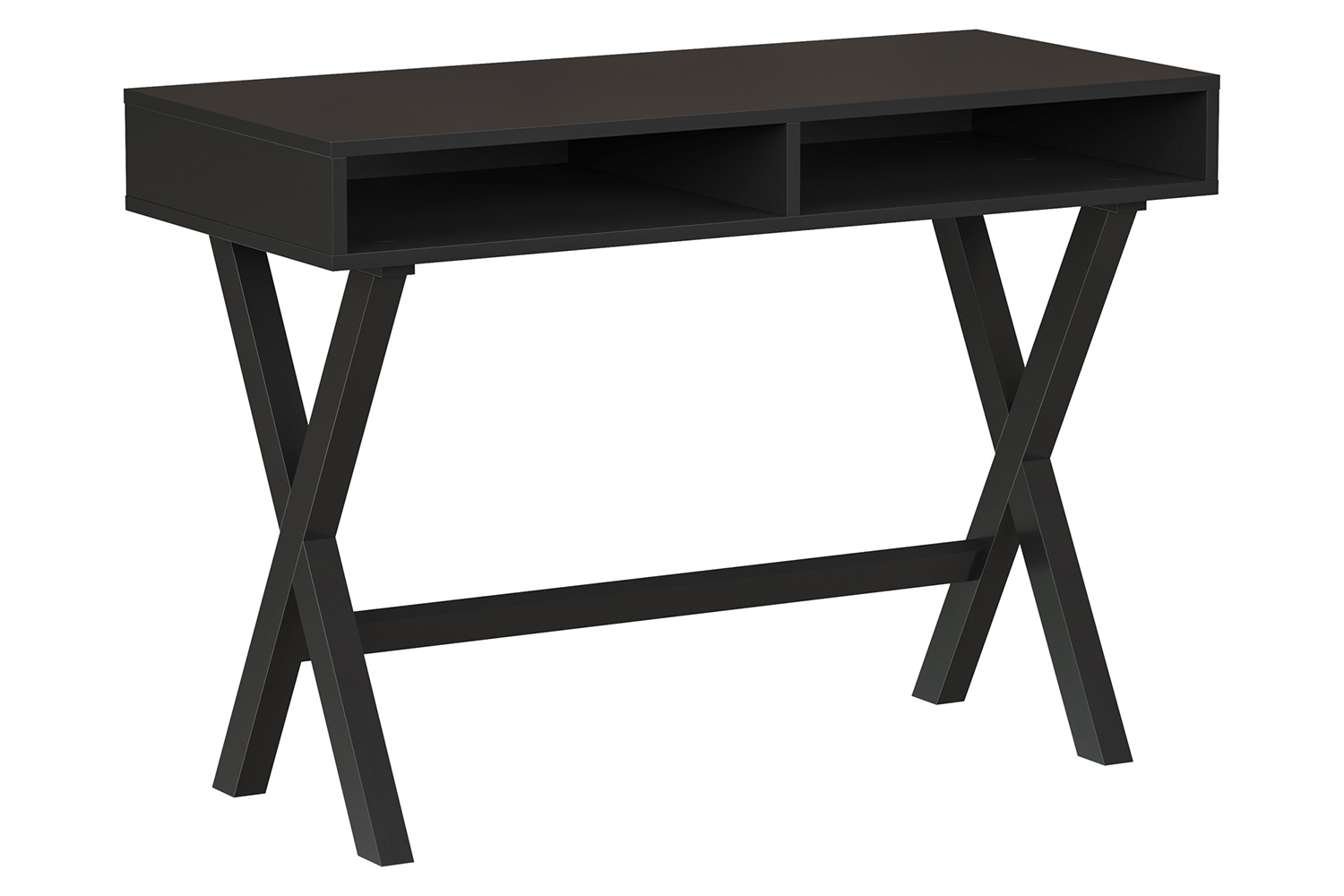 BLNK Dolly Home Office Writing Computer Desk with Open Storage Compartments - Black