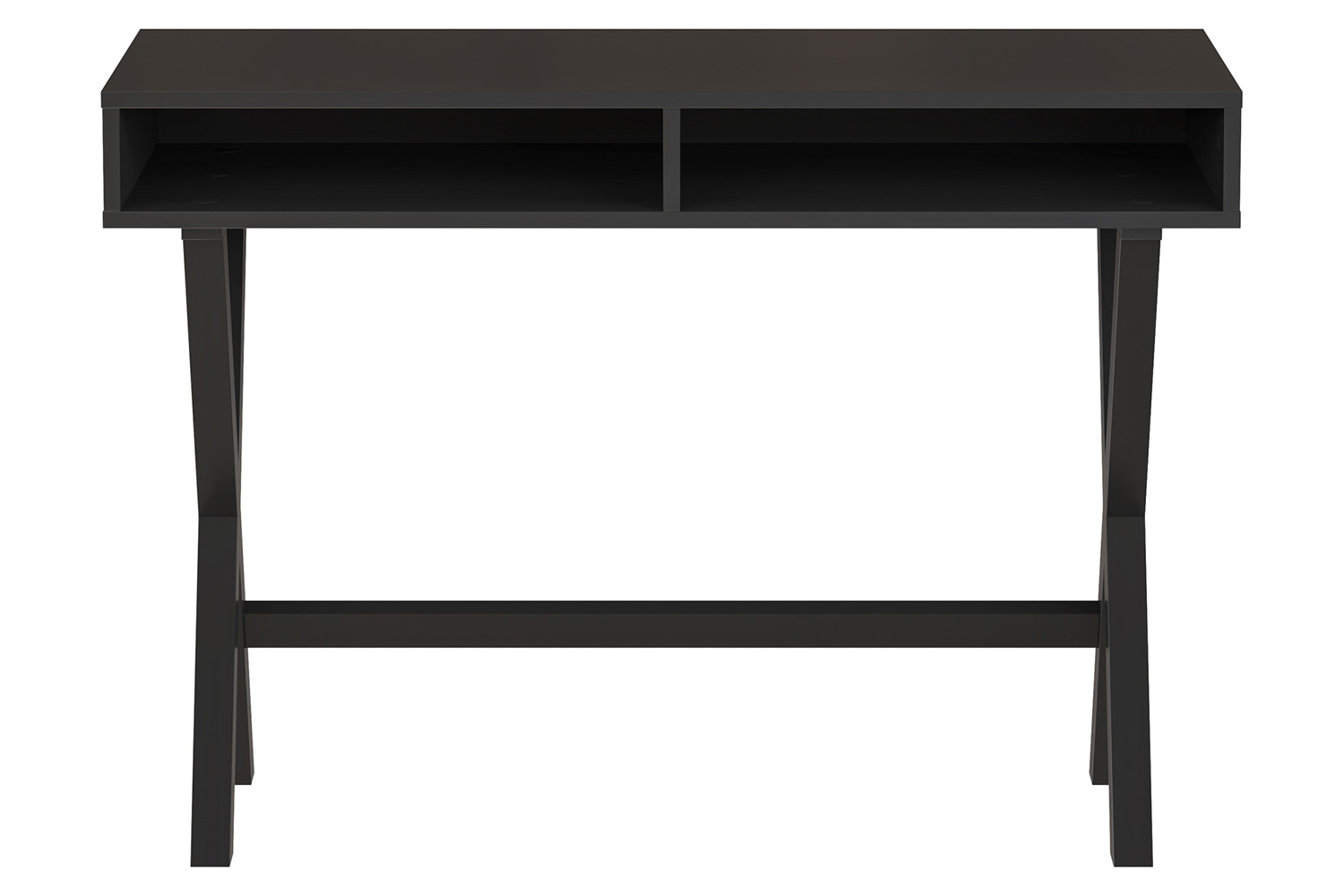 BLNK Dolly Home Office Writing Computer Desk with Open Storage Compartments - Black