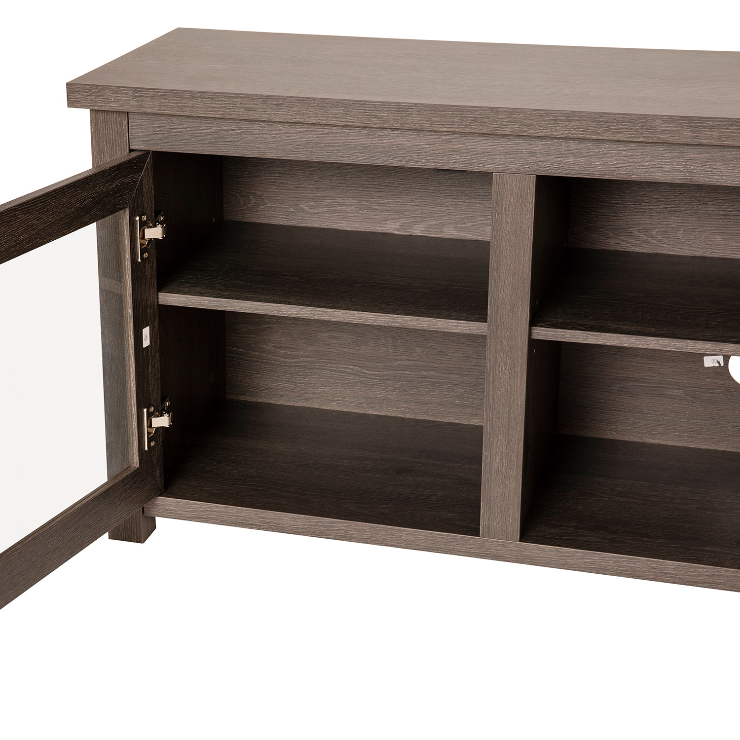 BLNK Sheffield Classic TV Stand up to 80" TVs - Finish with Full Glass Doors - Modern Black Wash