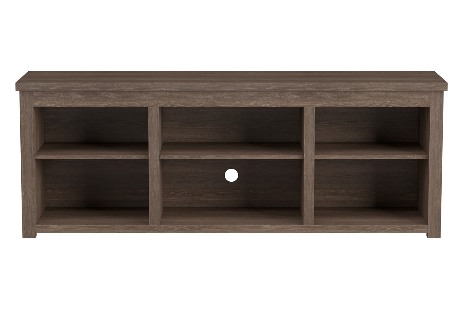 BLNK Kilead Farmhouse Engineered Wood Framed Media Console TV Stand for up to 80" TVs with Open Storage - Modern Espresso