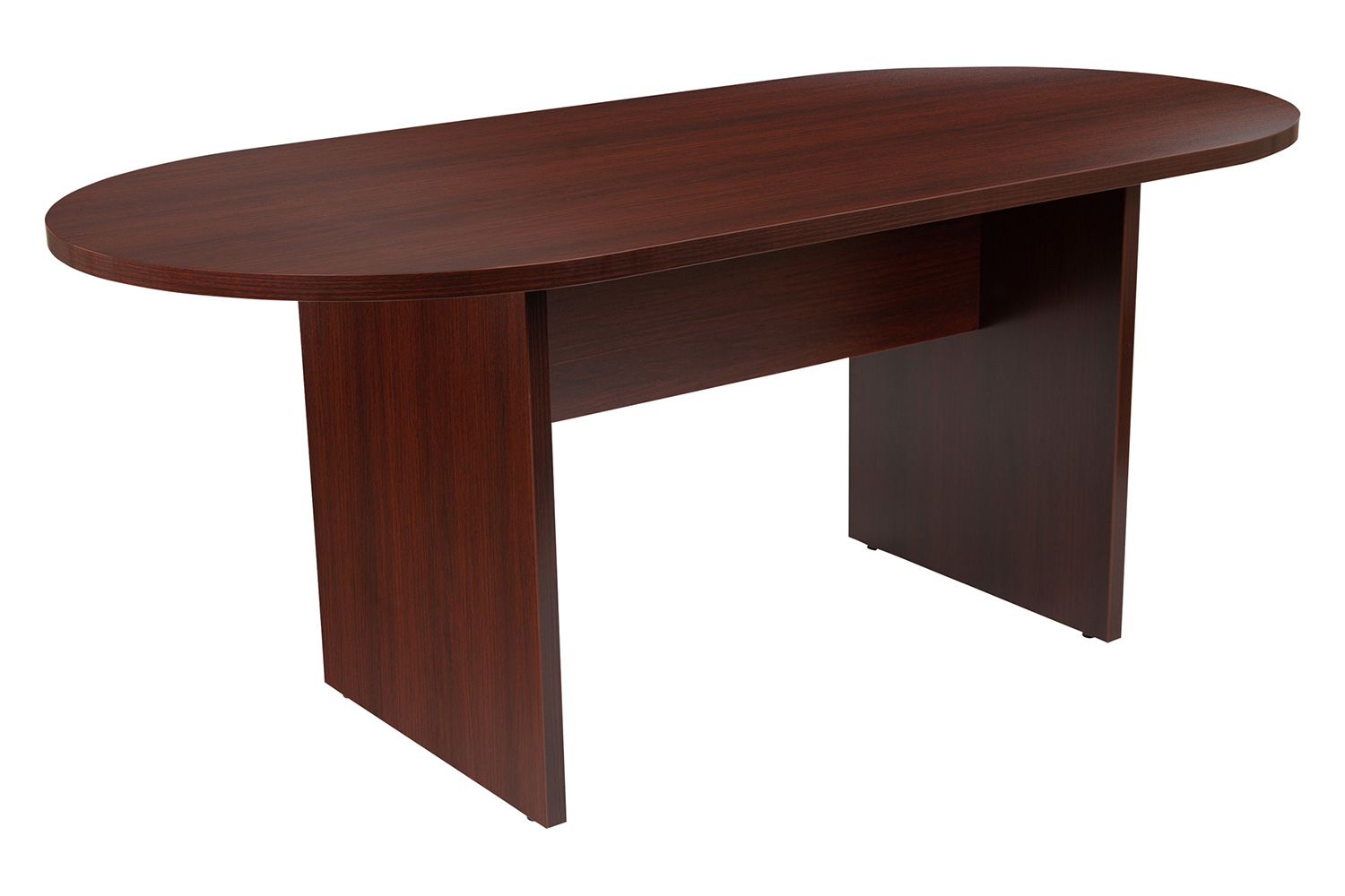 BLNK Jones Oval Conference Table - Mahogany