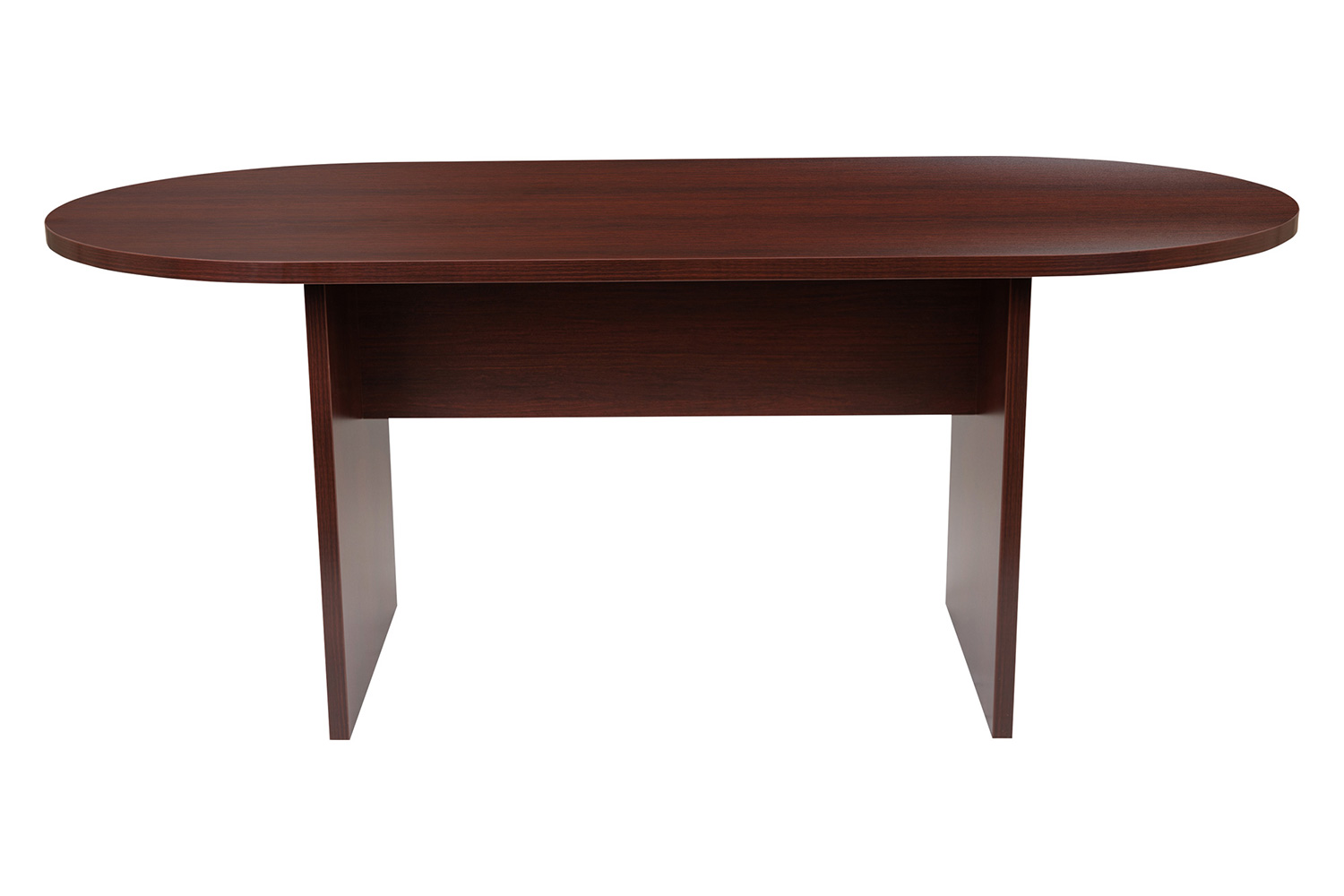 BLNK Jones Oval Conference Table - Mahogany