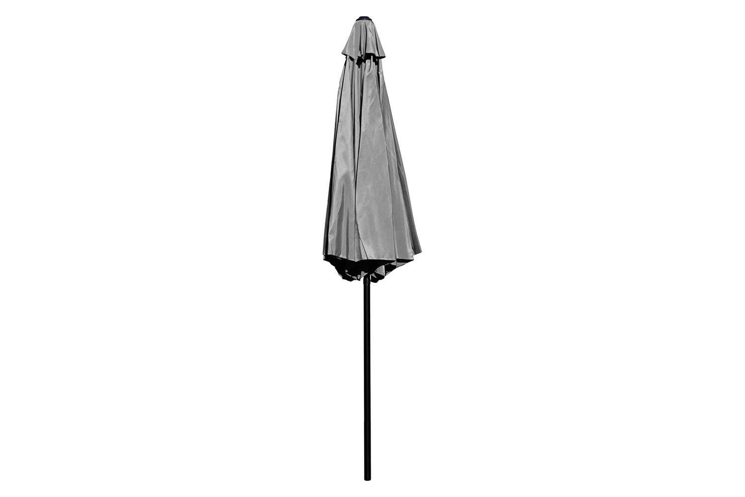 BLNK Sunny Round Umbrella with Crank and Tilt Function and Standing Umbrella Base - Gray