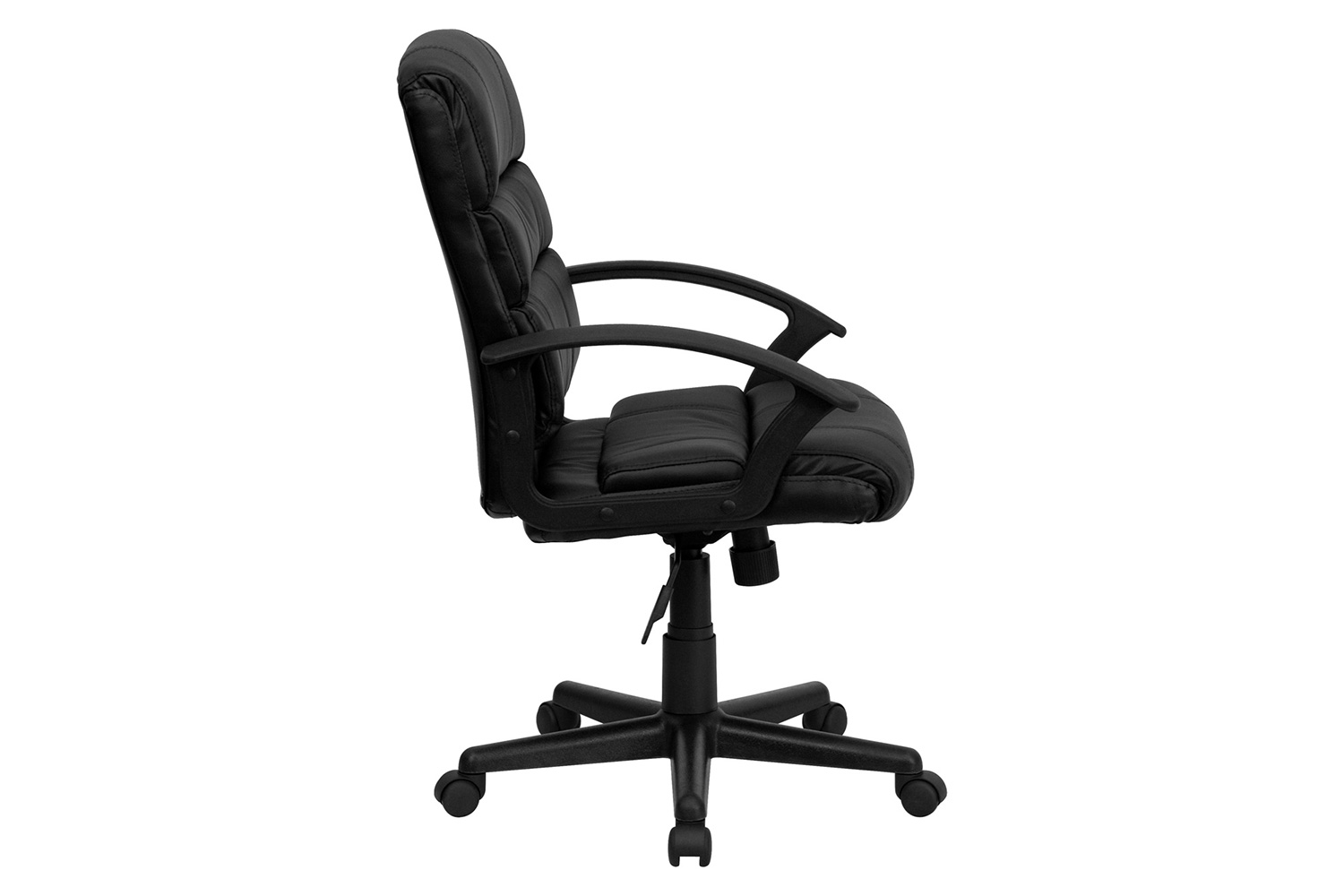 BLNK - Lane LeatherSoft Mid-Back Swivel Task Office Chair with Arms