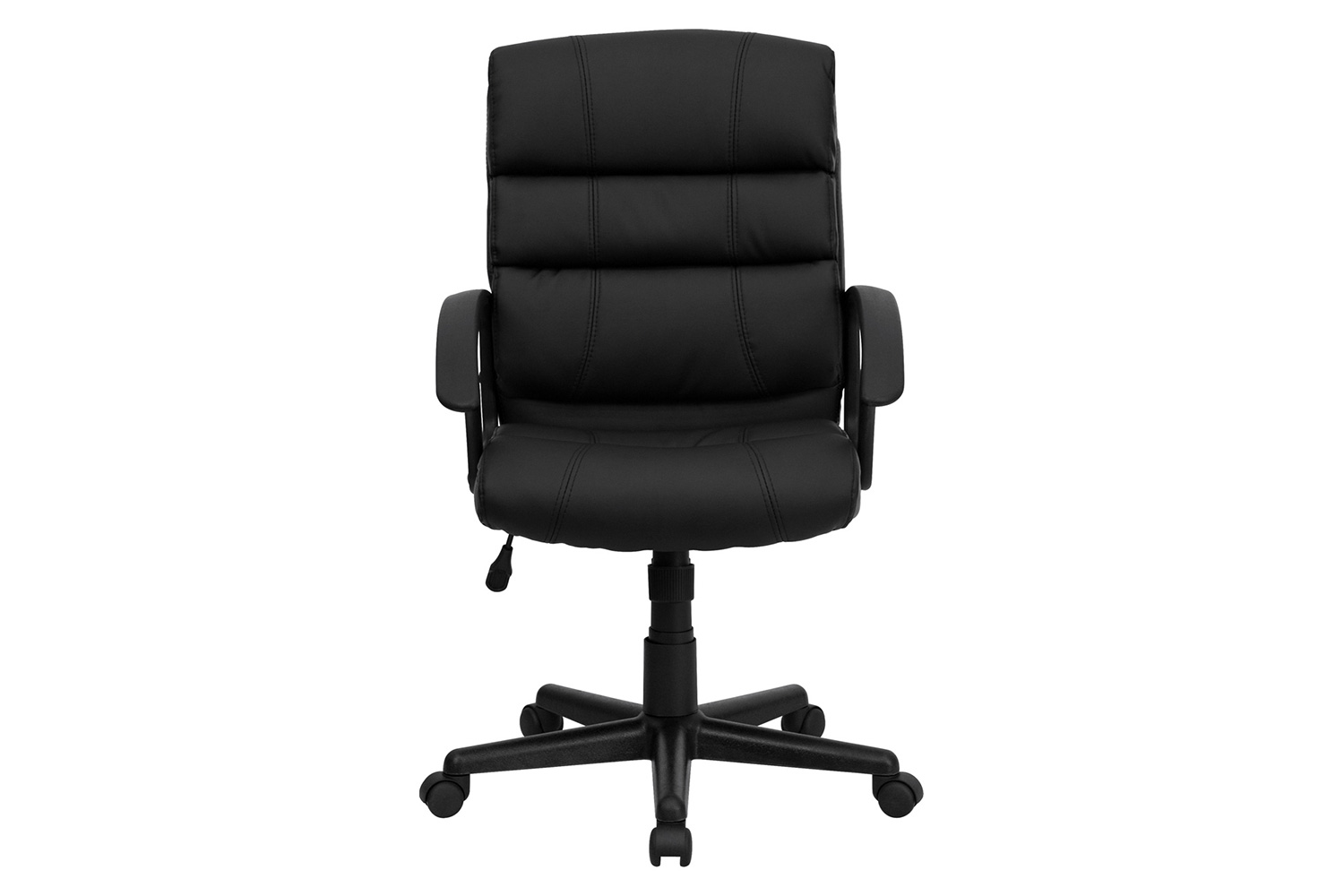 BLNK - Lane LeatherSoft Mid-Back Swivel Task Office Chair with Arms