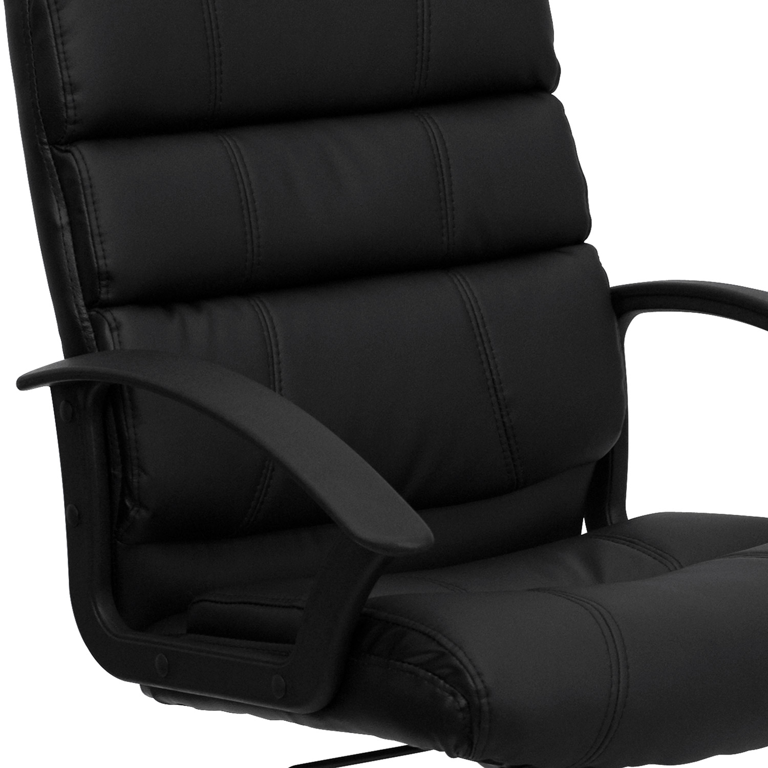 BLNK - Lane LeatherSoft Mid-Back Swivel Task Office Chair with Arms