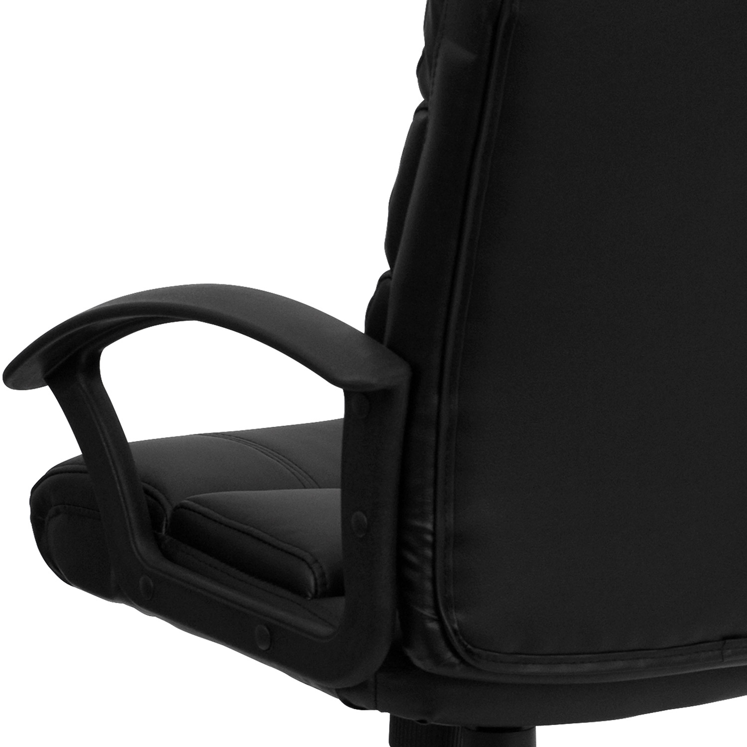 BLNK - Lane LeatherSoft Mid-Back Swivel Task Office Chair with Arms