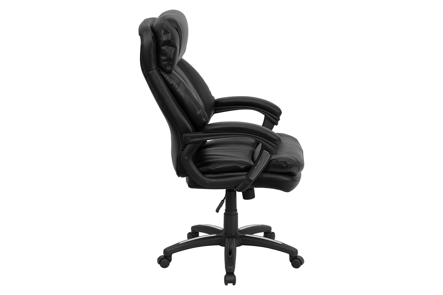 BLNK - Iris LeatherSoft High-Back Executive Swivel Ergonomic Office Chair with Plush Headrest, Extensive Padding and Arms