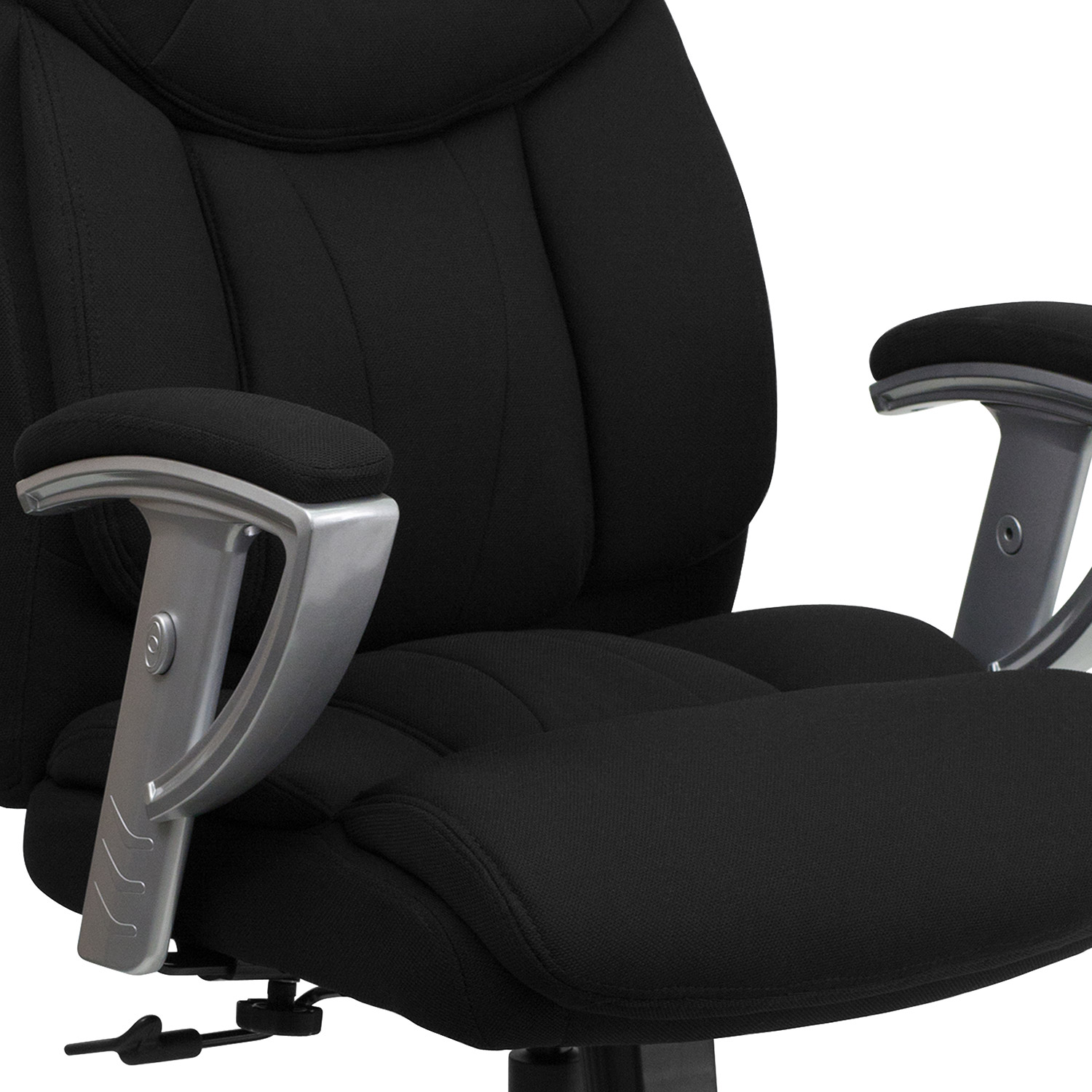 BLNK - HERCULES Series Fabric Executive Ergonomic Office Chair with Silver Adjustable Arms