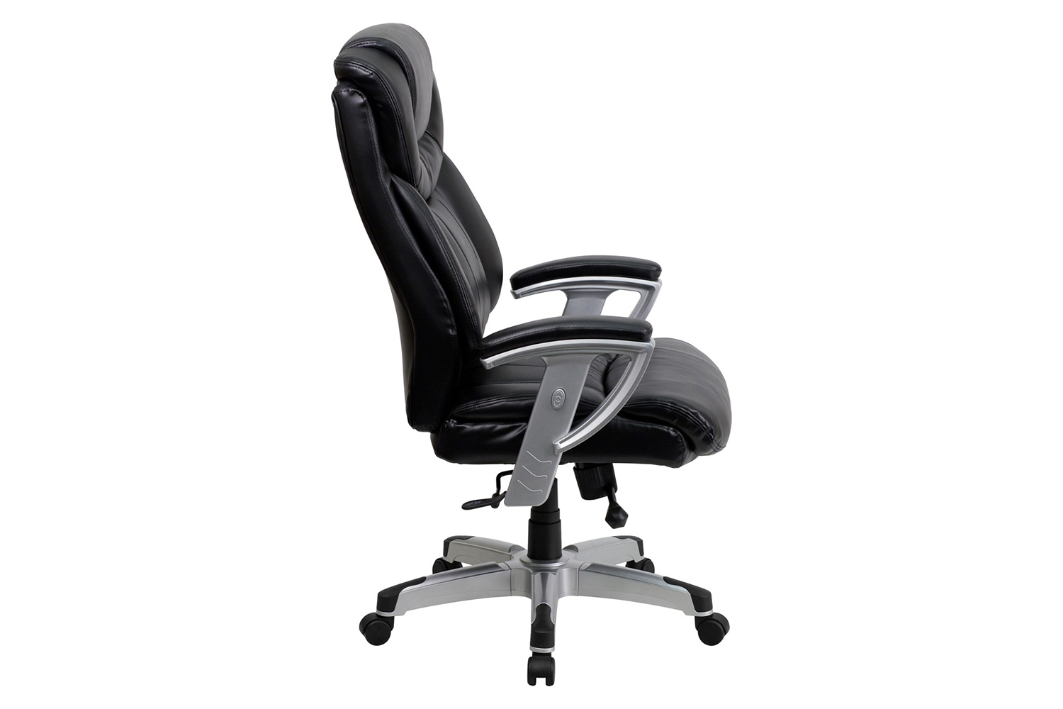 BLNK - HERCULES Series LeatherSoft Executive Ergonomic Office Chair with Silver Adjustable Arms