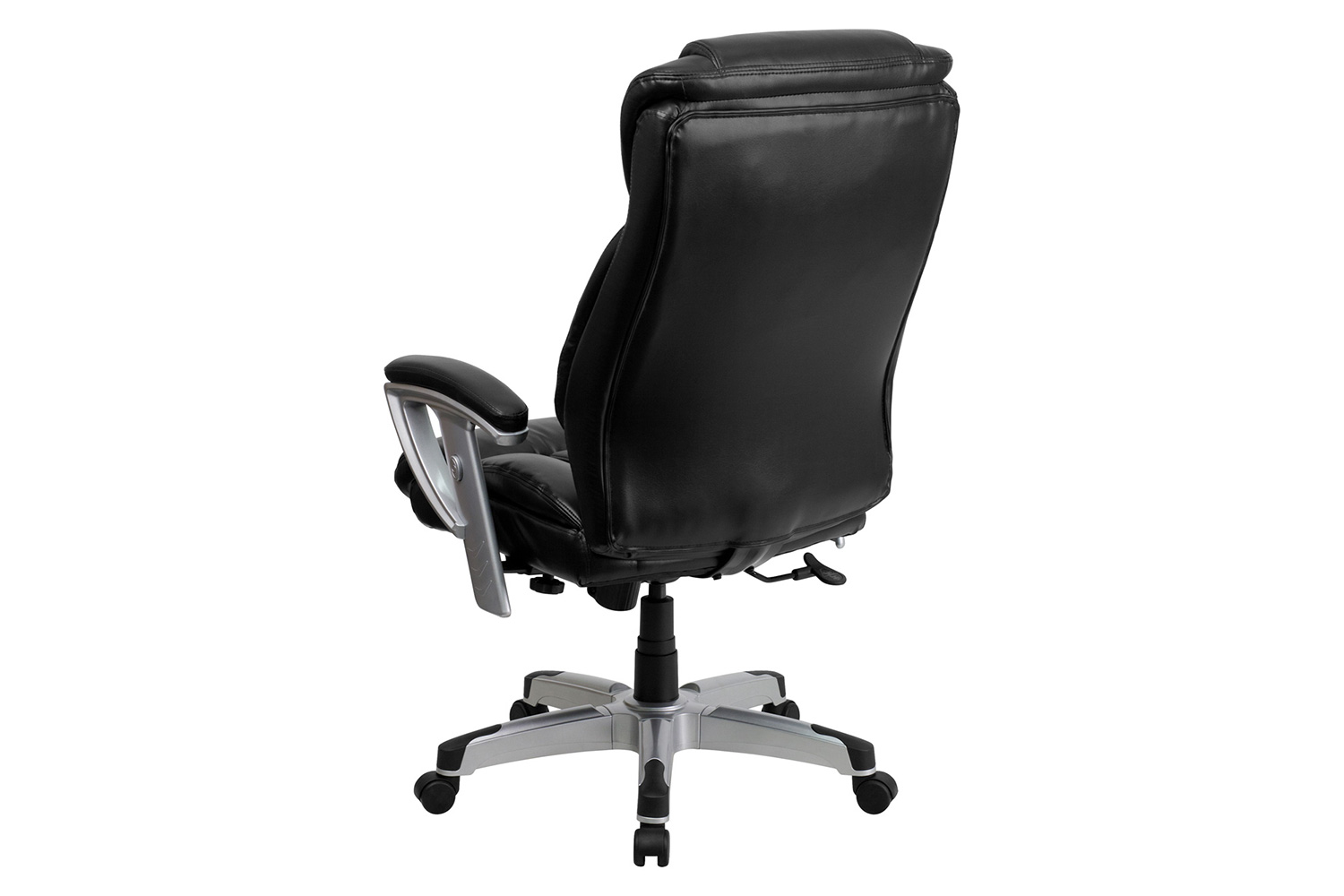 BLNK - HERCULES Series LeatherSoft Executive Ergonomic Office Chair with Silver Adjustable Arms