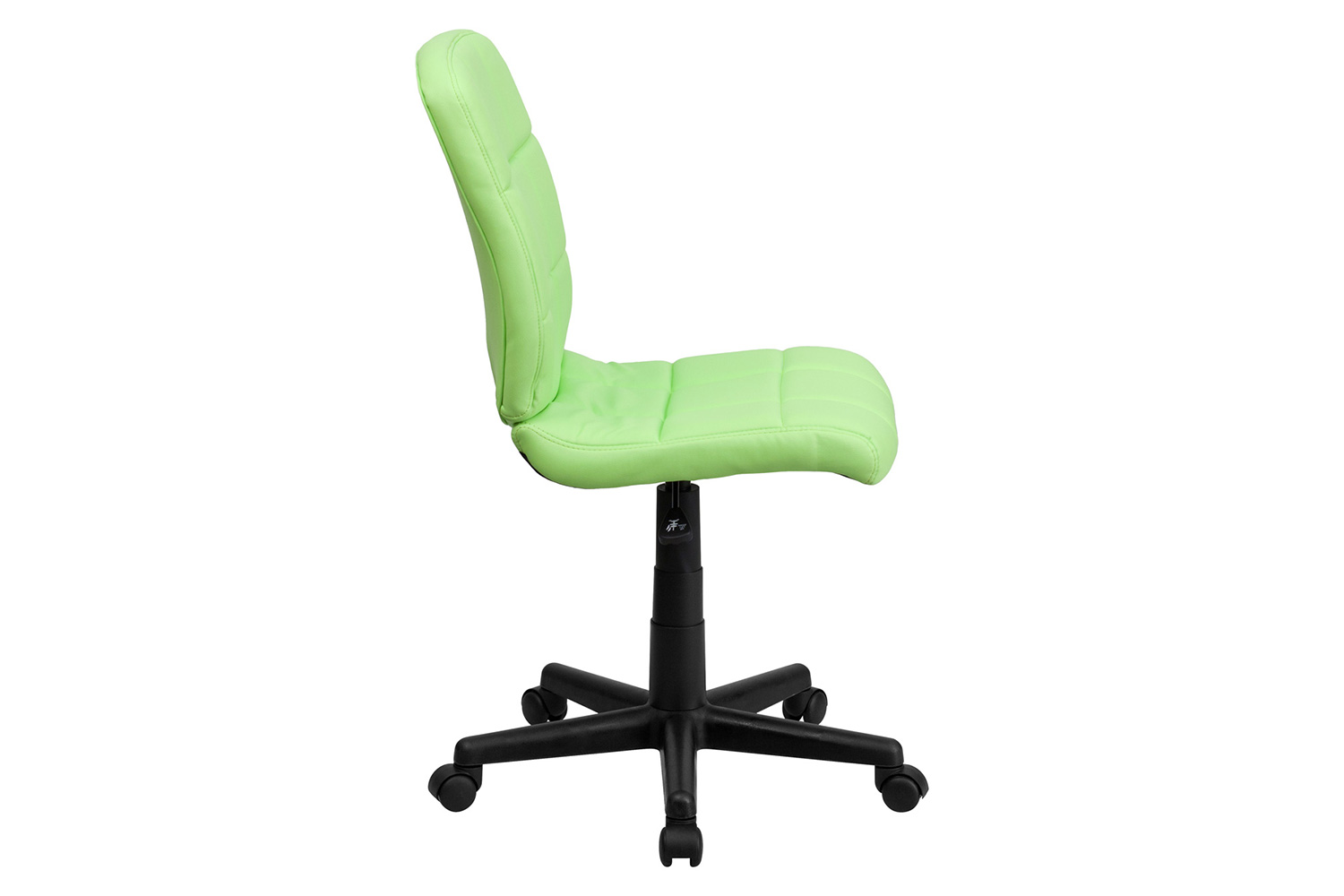 BLNK Clayton Vinyl Mid-Back Quilted Swivel Task Office Chair - Green