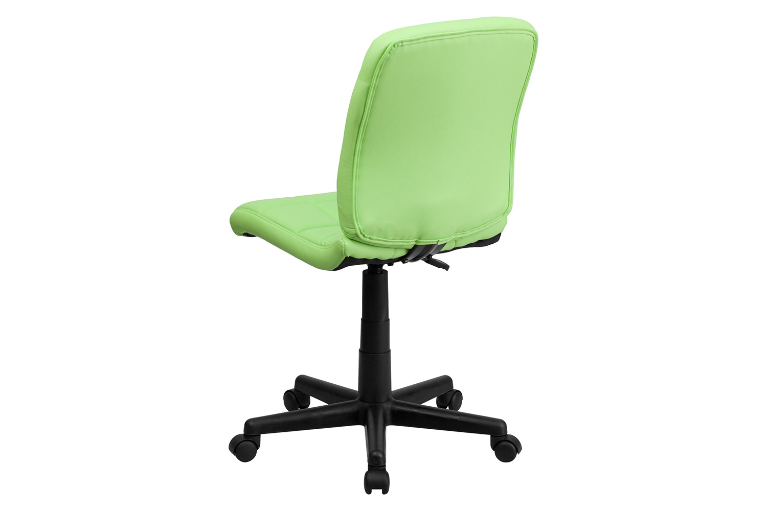 BLNK Clayton Vinyl Mid-Back Quilted Swivel Task Office Chair - Green