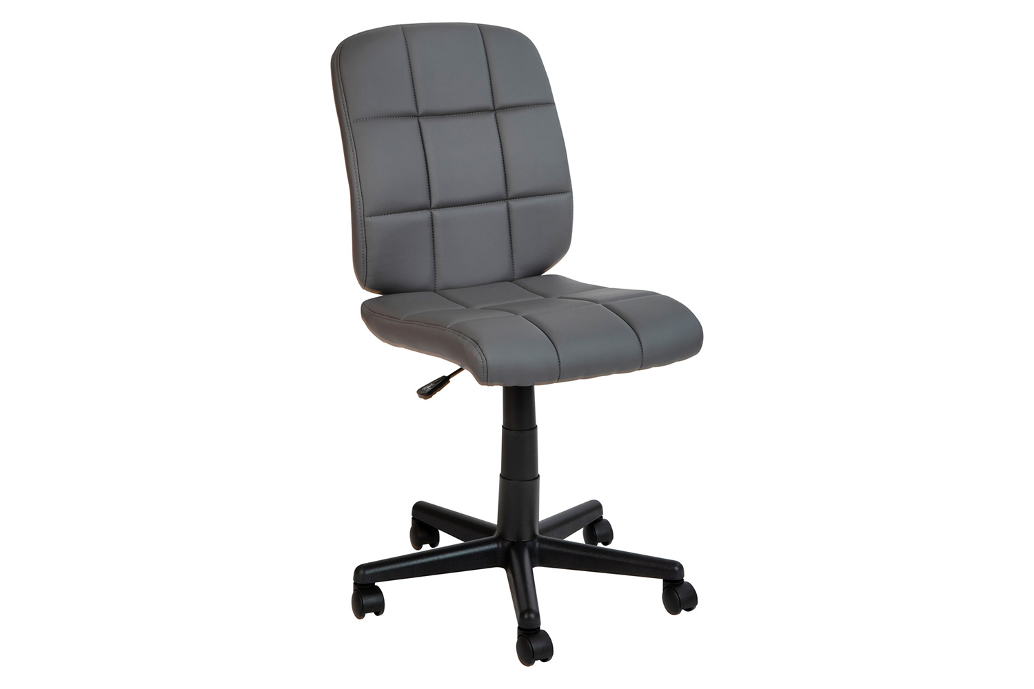 BLNK Clayton Vinyl Mid-Back Quilted Swivel Task Office Chair