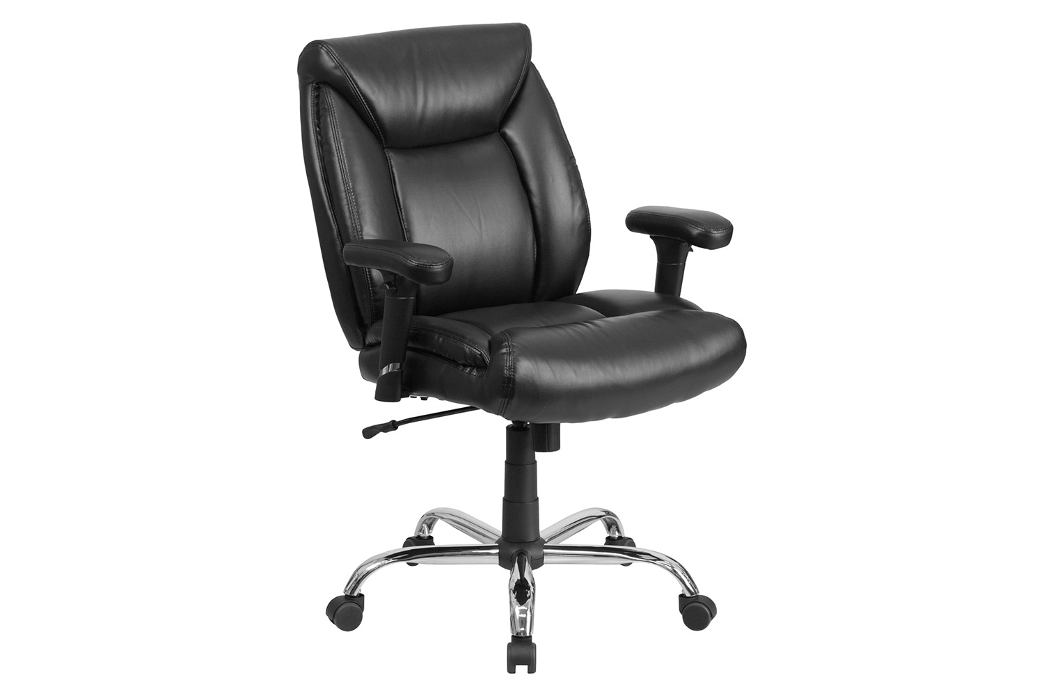 BLNK - HERCULES Series LeatherSoft Deep Tufted Ergonomic Task Office Chair with Adjustable Arms