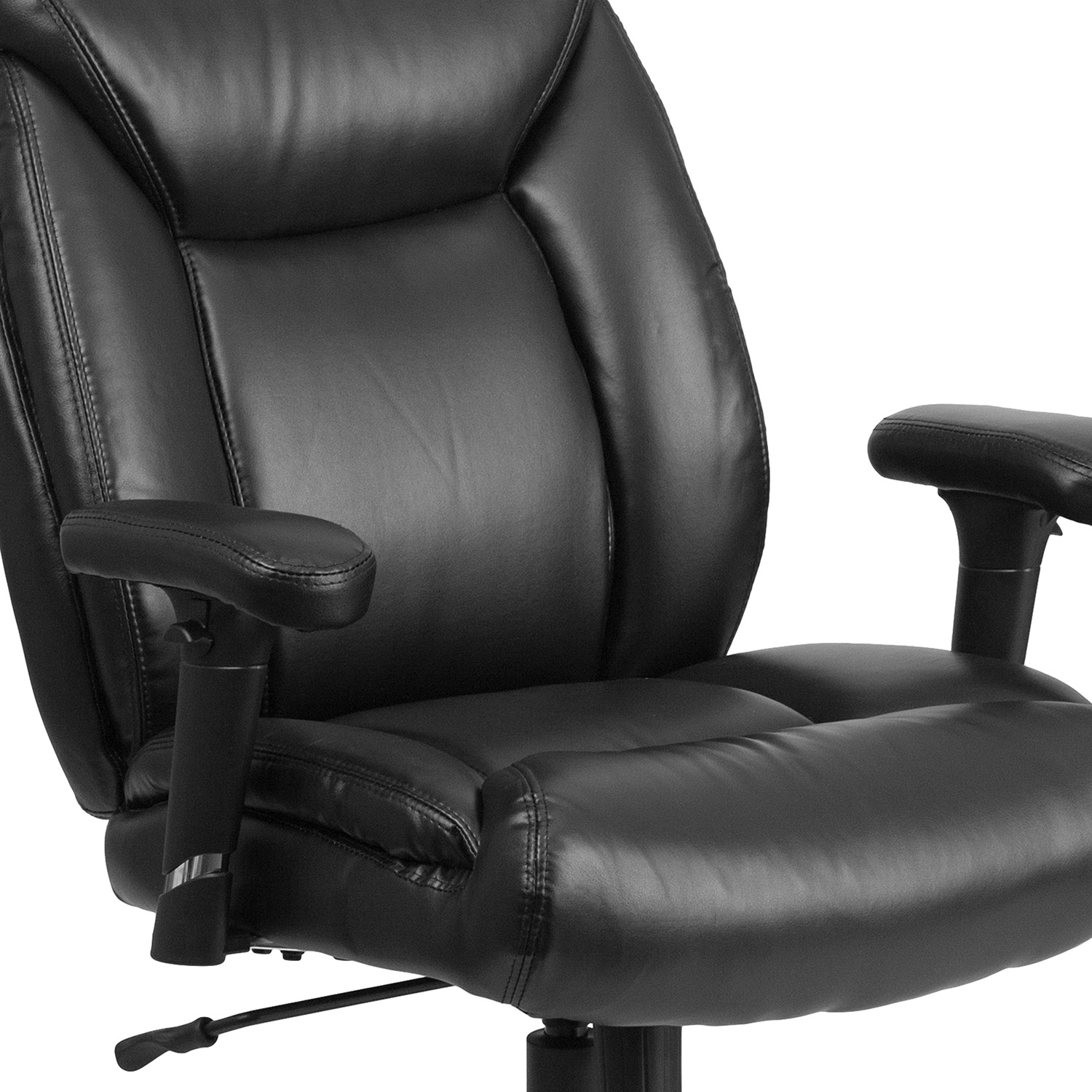 BLNK - HERCULES Series LeatherSoft Deep Tufted Ergonomic Task Office Chair with Adjustable Arms