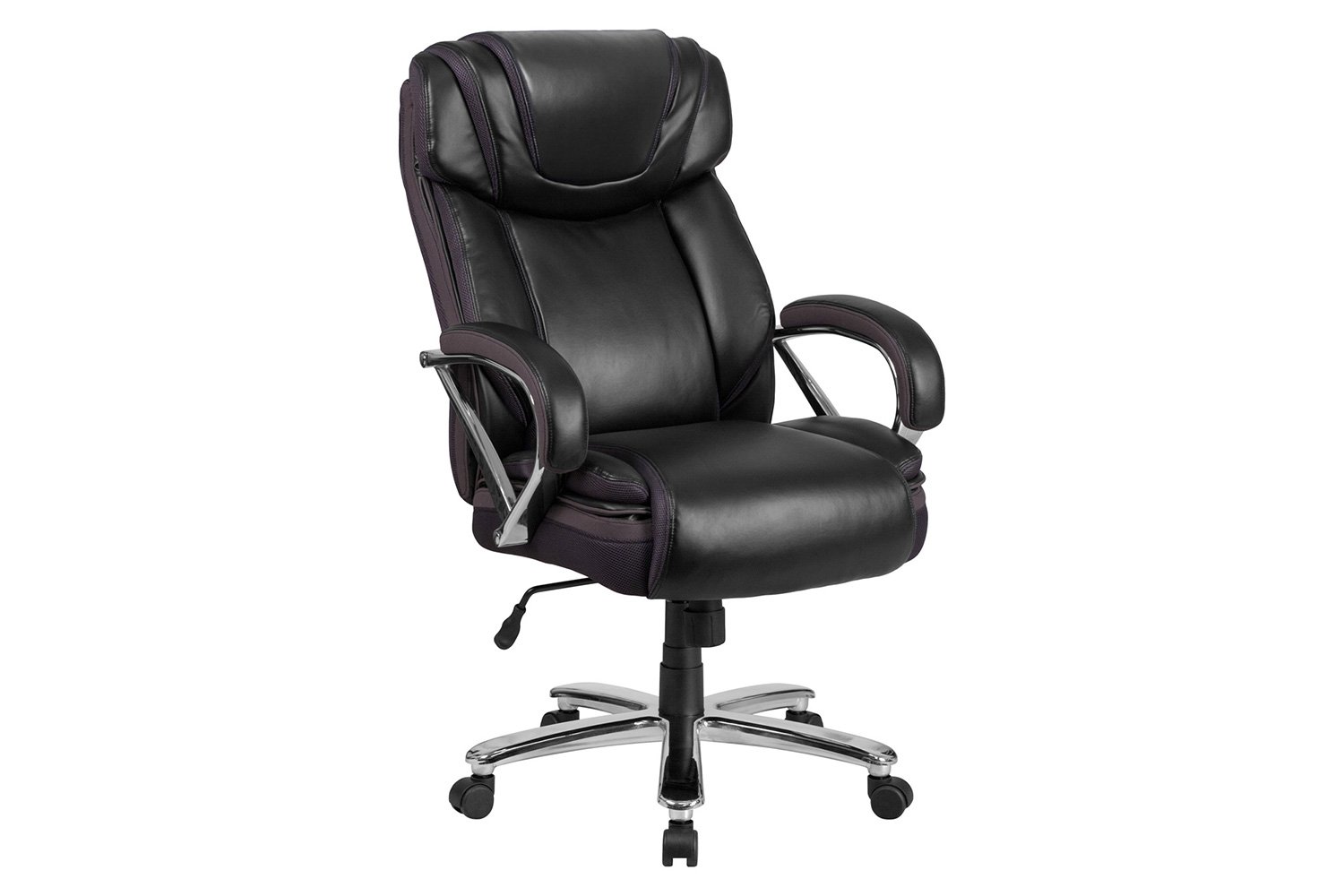 BLNK HERCULES Series LeatherSoft Executive Swivel Ergonomic Office Chair with Extra Wide Seat - Black